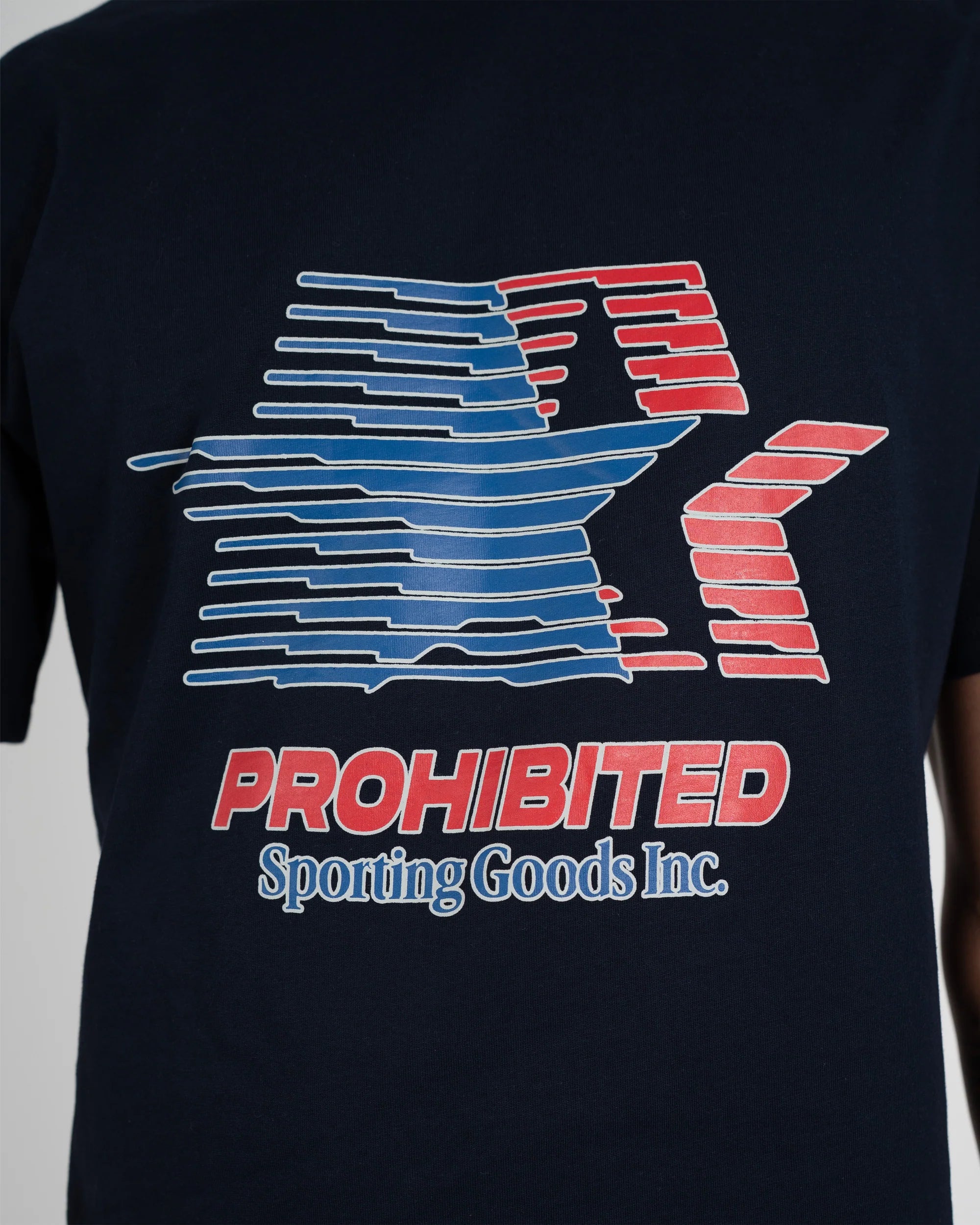 Prohibited: Sporting Goods Tee - Deep Blue