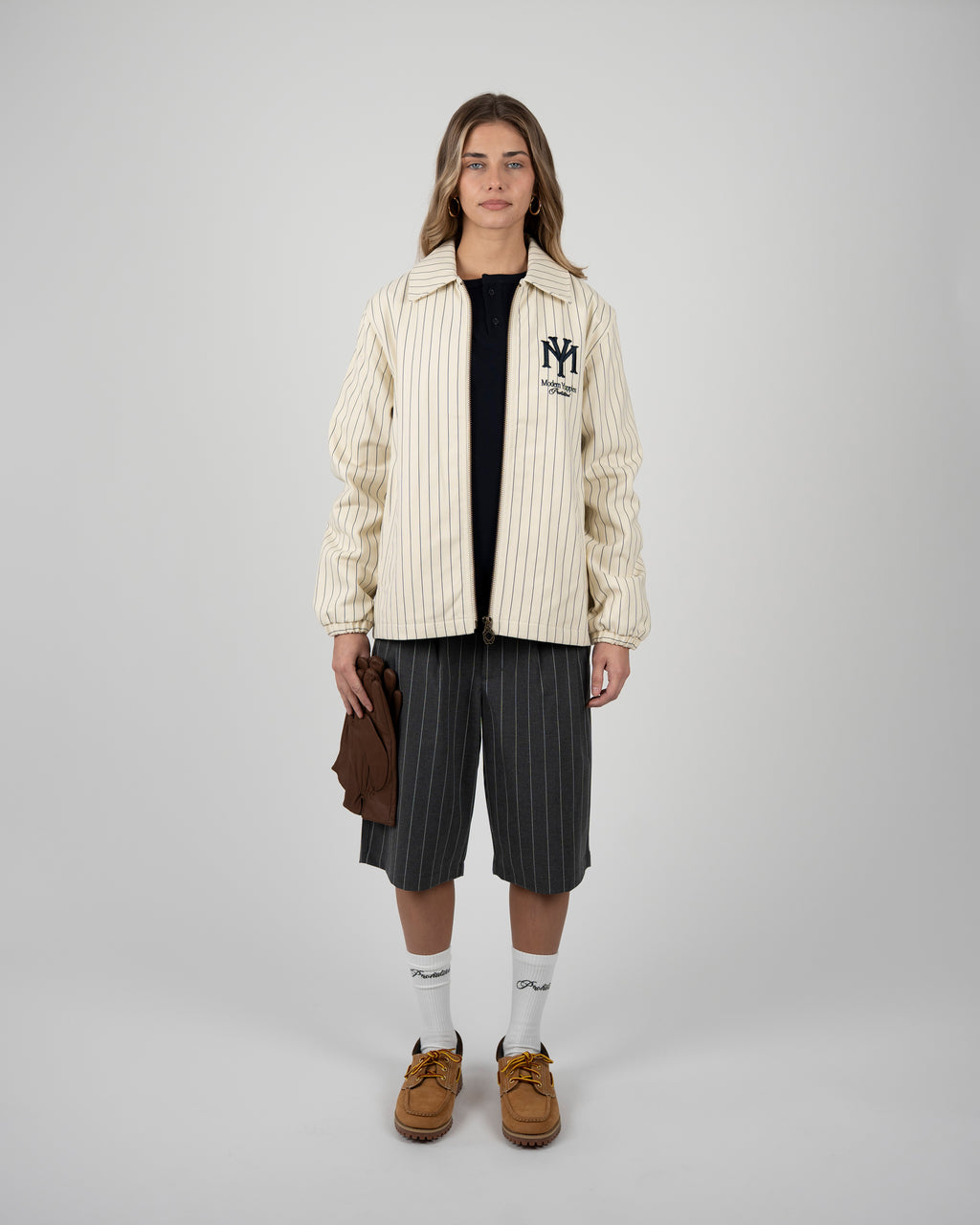 Prohibited: Belmont Jacket Pinstripe Cream