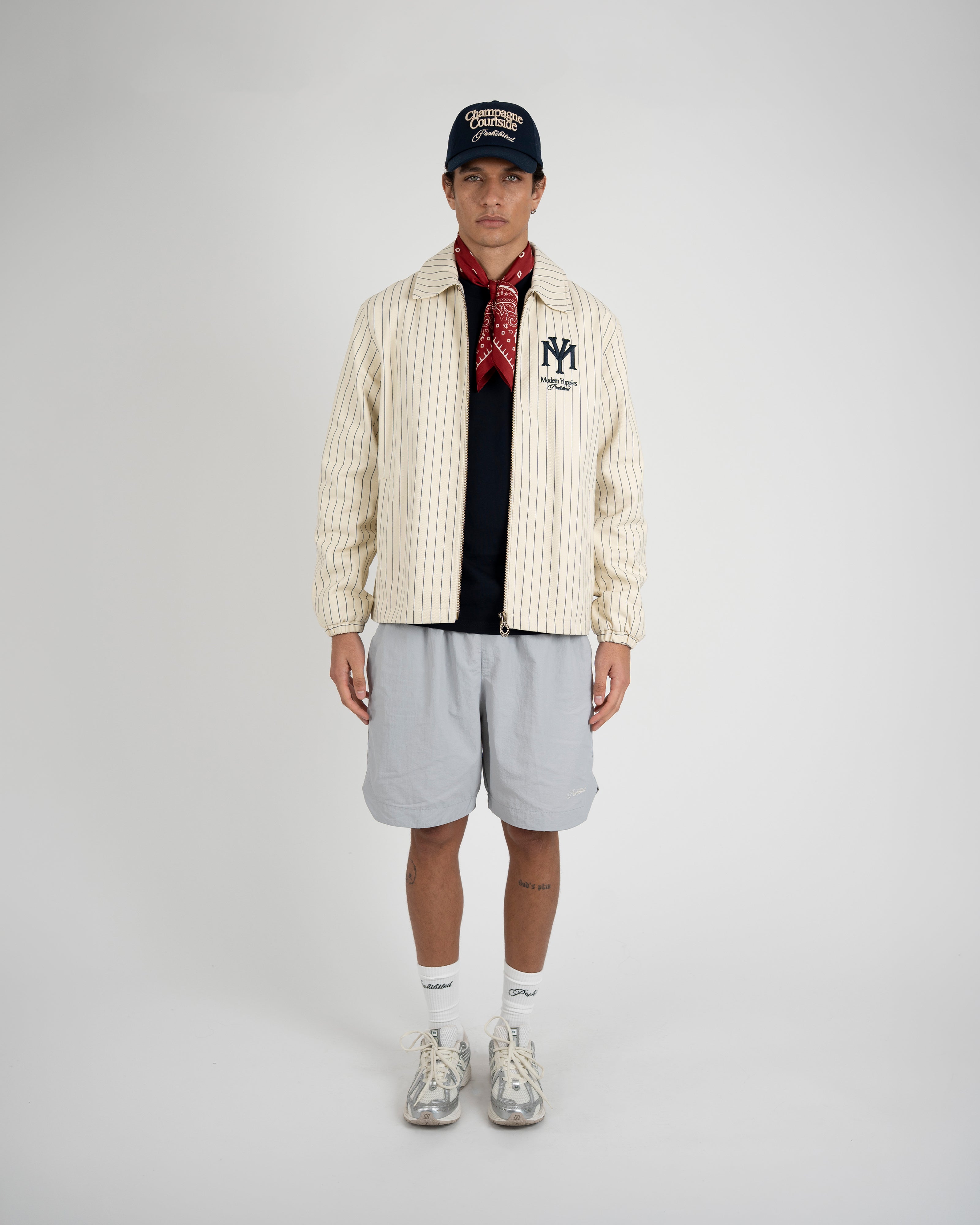 Prohibited: Belmont Jacket Pinstripe Cream