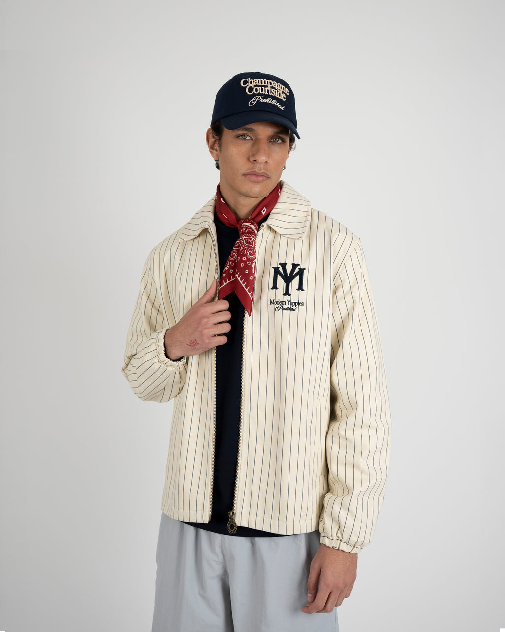 Prohibited: Belmont Jacket Pinstripe Cream
