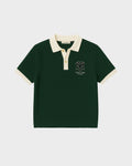 Prohibited: Off Season Knit Polo Dark Green