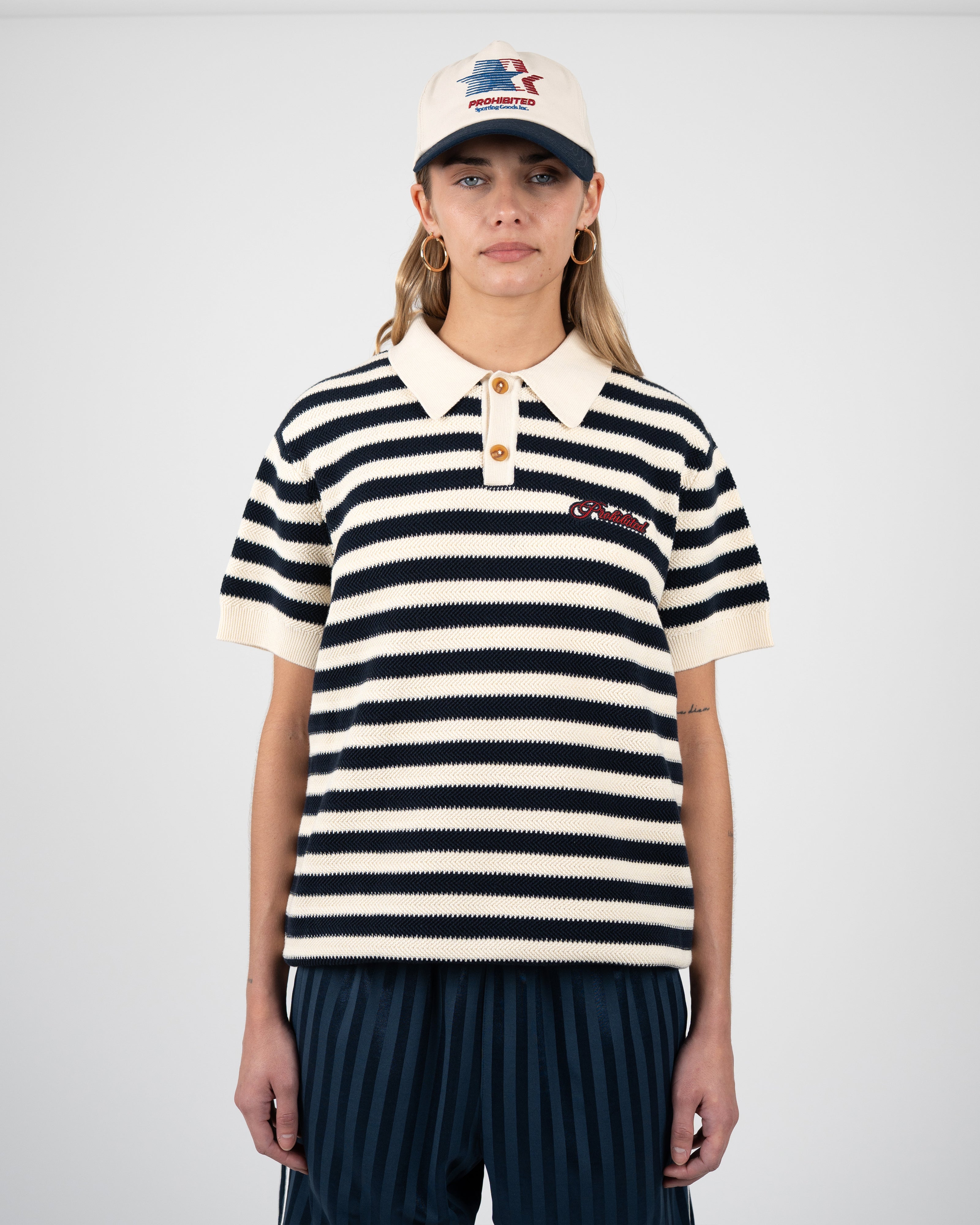 Prohibited: Palm Court Polo Navy