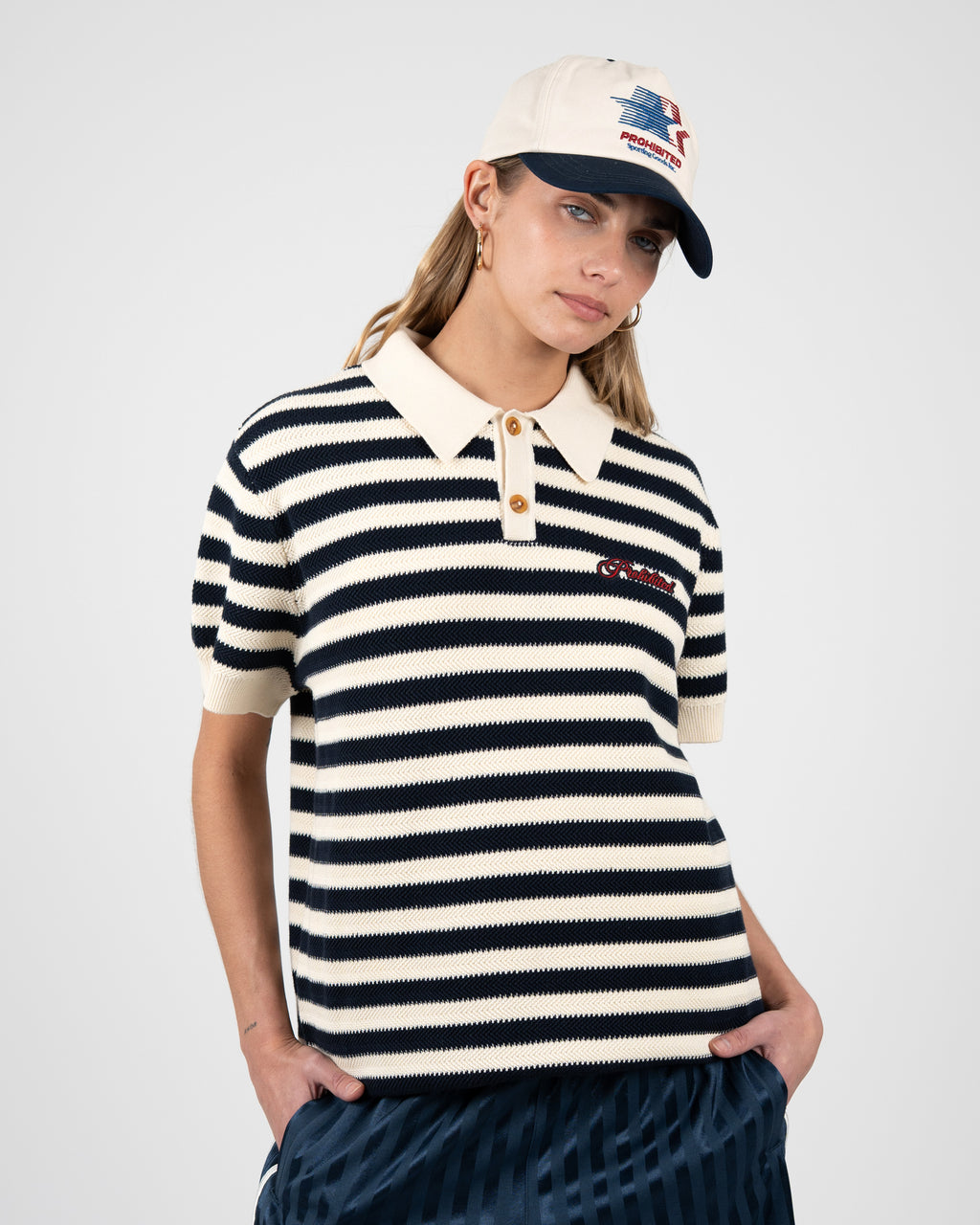 Prohibited: Palm Court Polo Navy