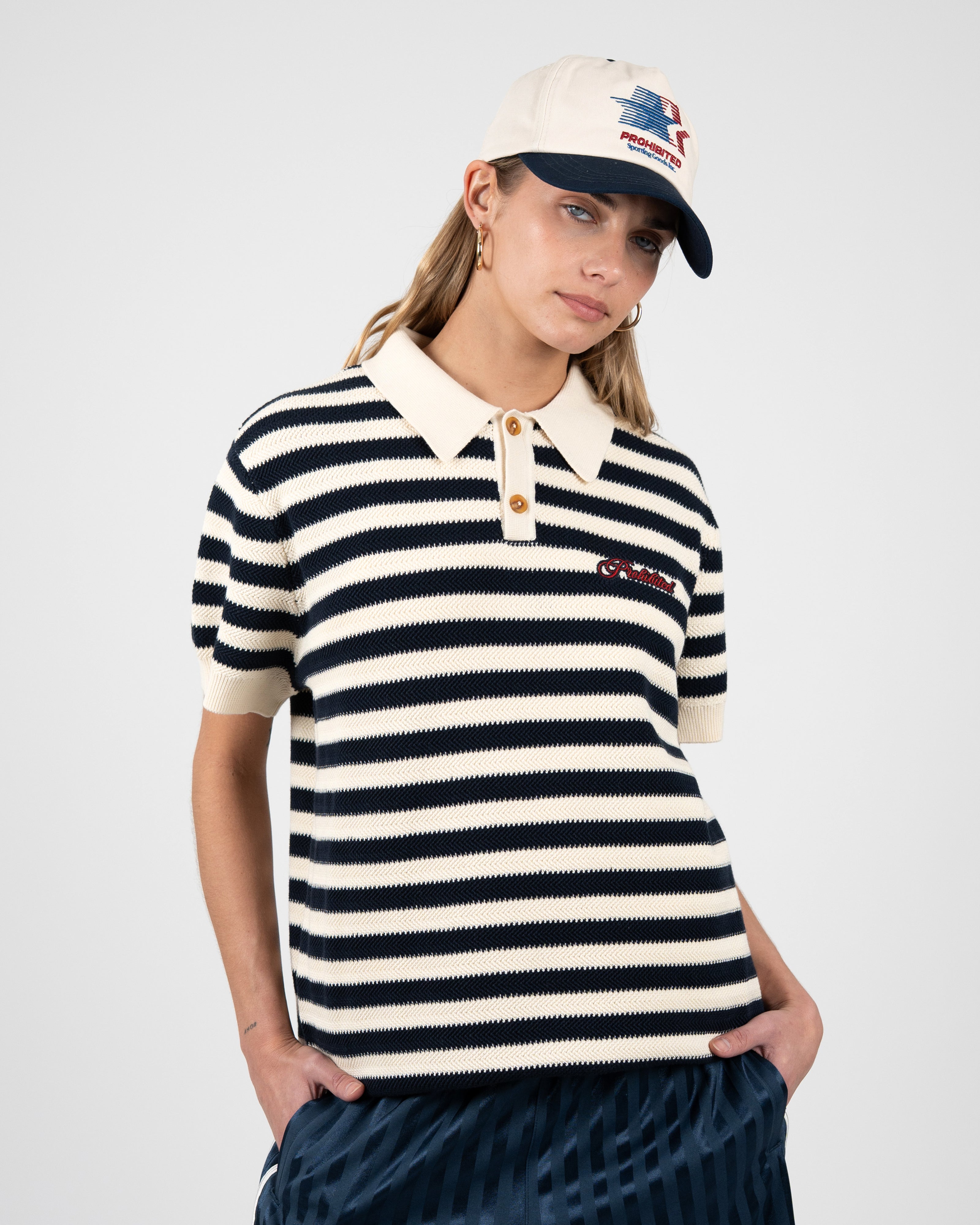 Prohibited: Palm Court Polo Navy