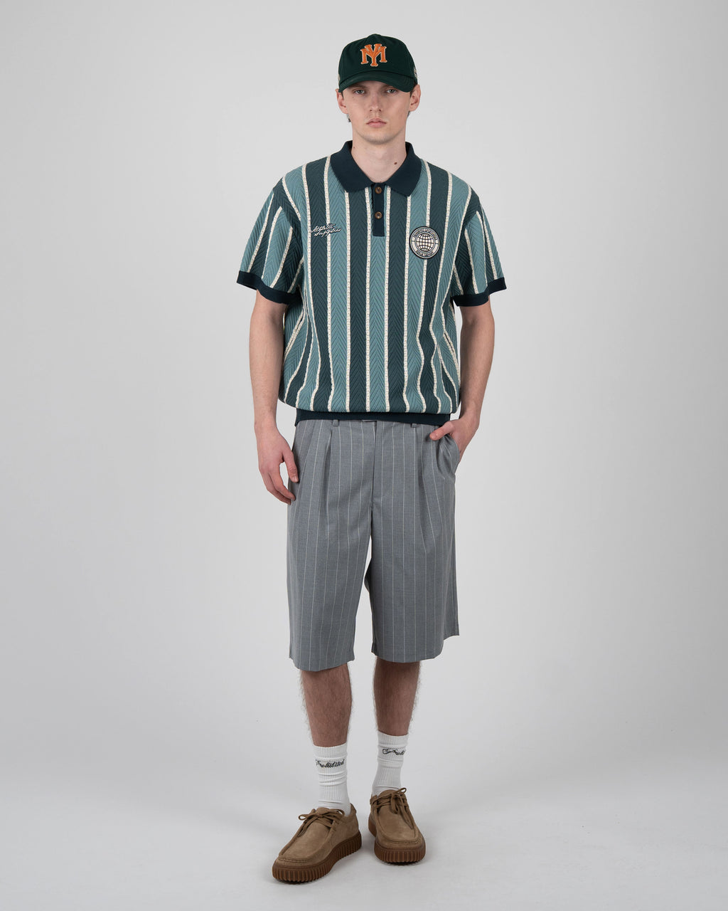 Prohibited: Court Knit Polo Green