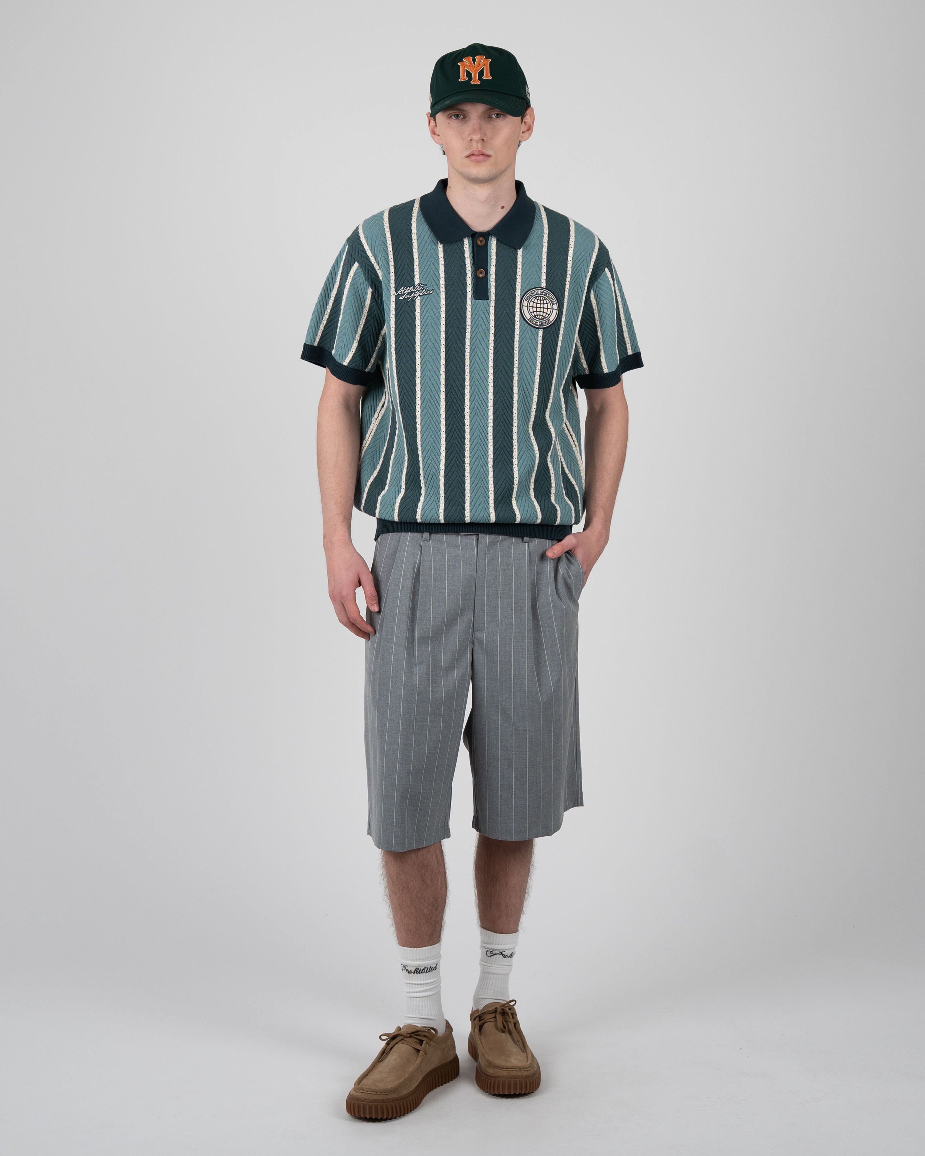 Prohibited: Court Knit Polo Green