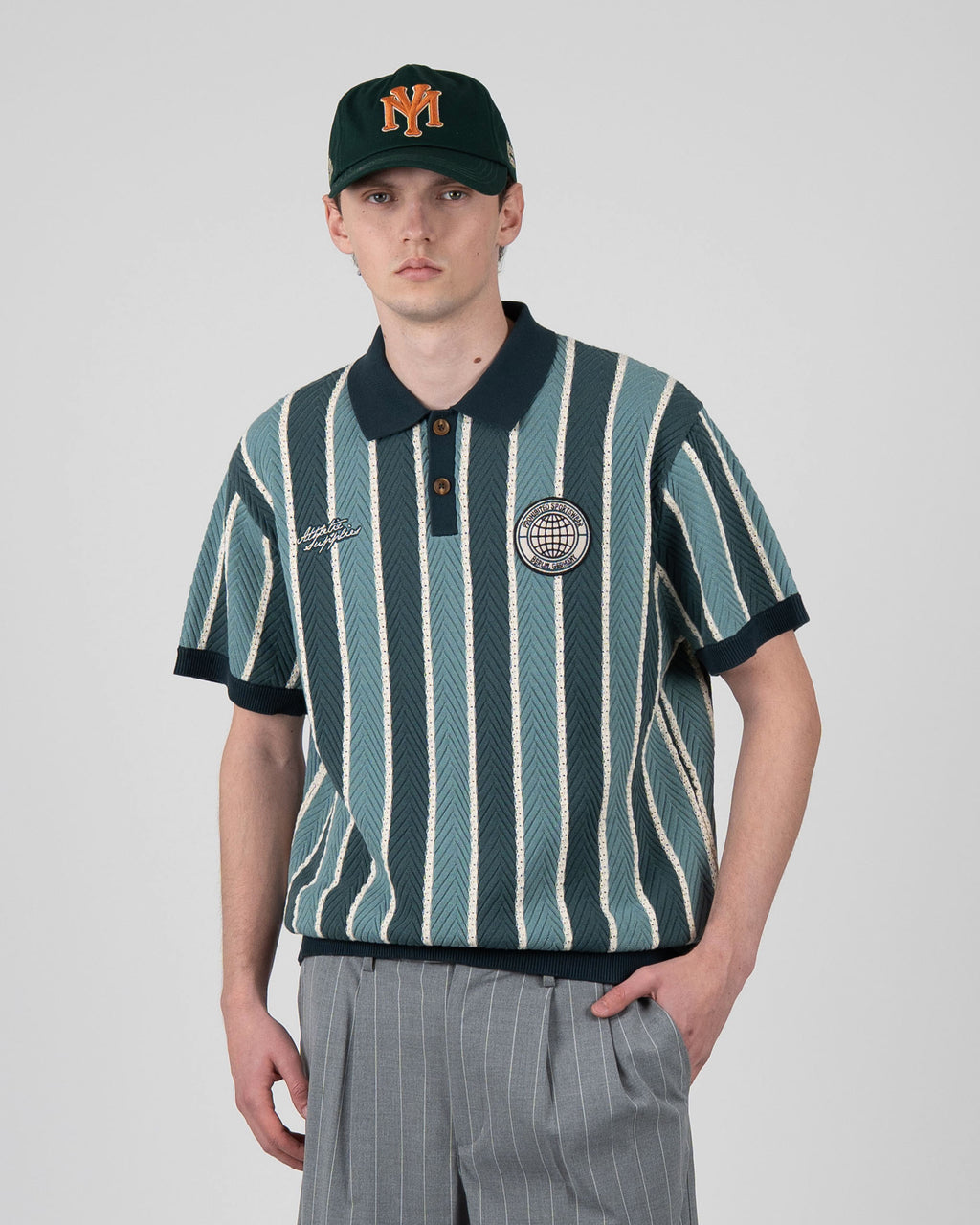 Prohibited: Court Knit Polo Green