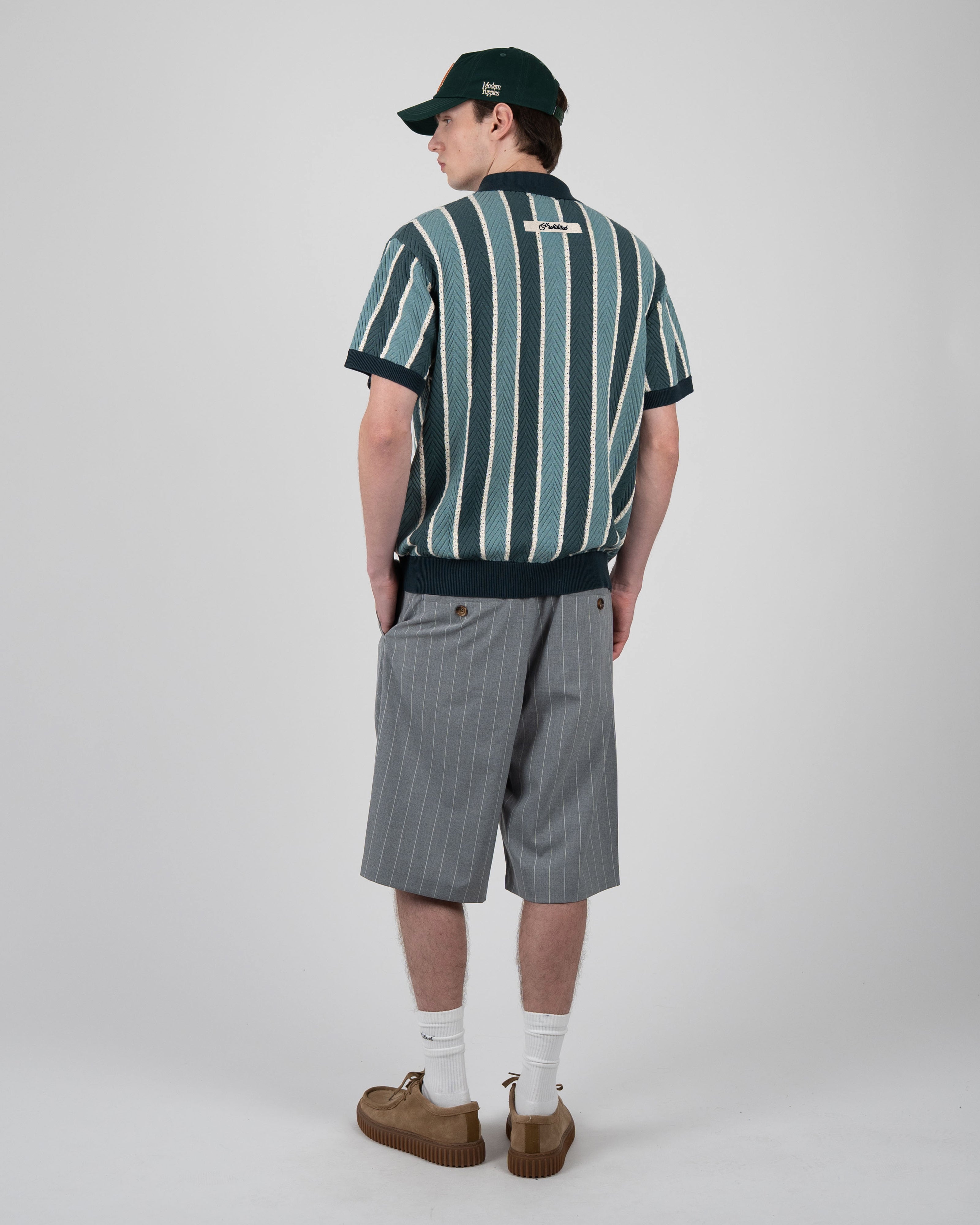 Prohibited: Court Knit Polo Green