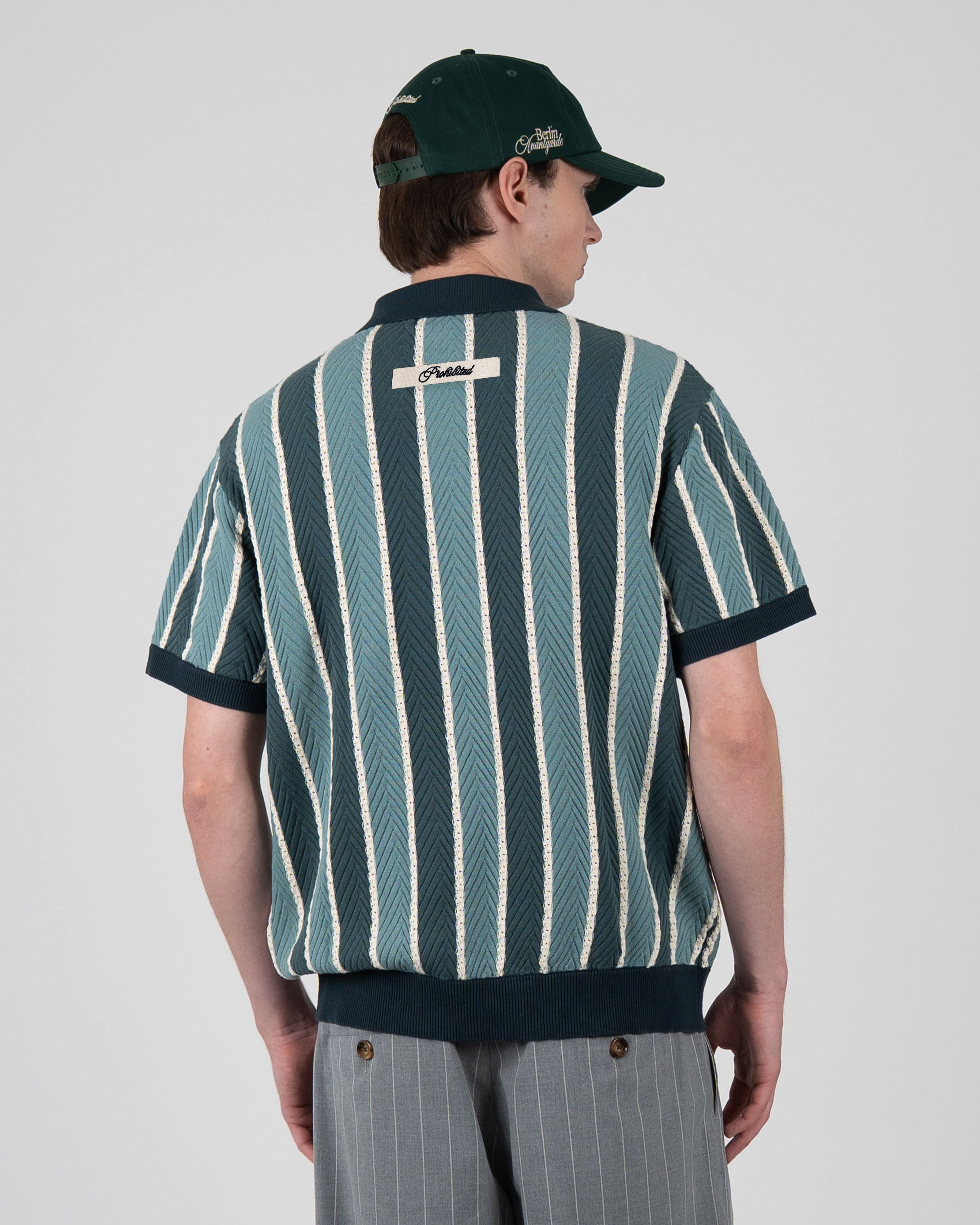 Prohibited: Court Knit Polo Green