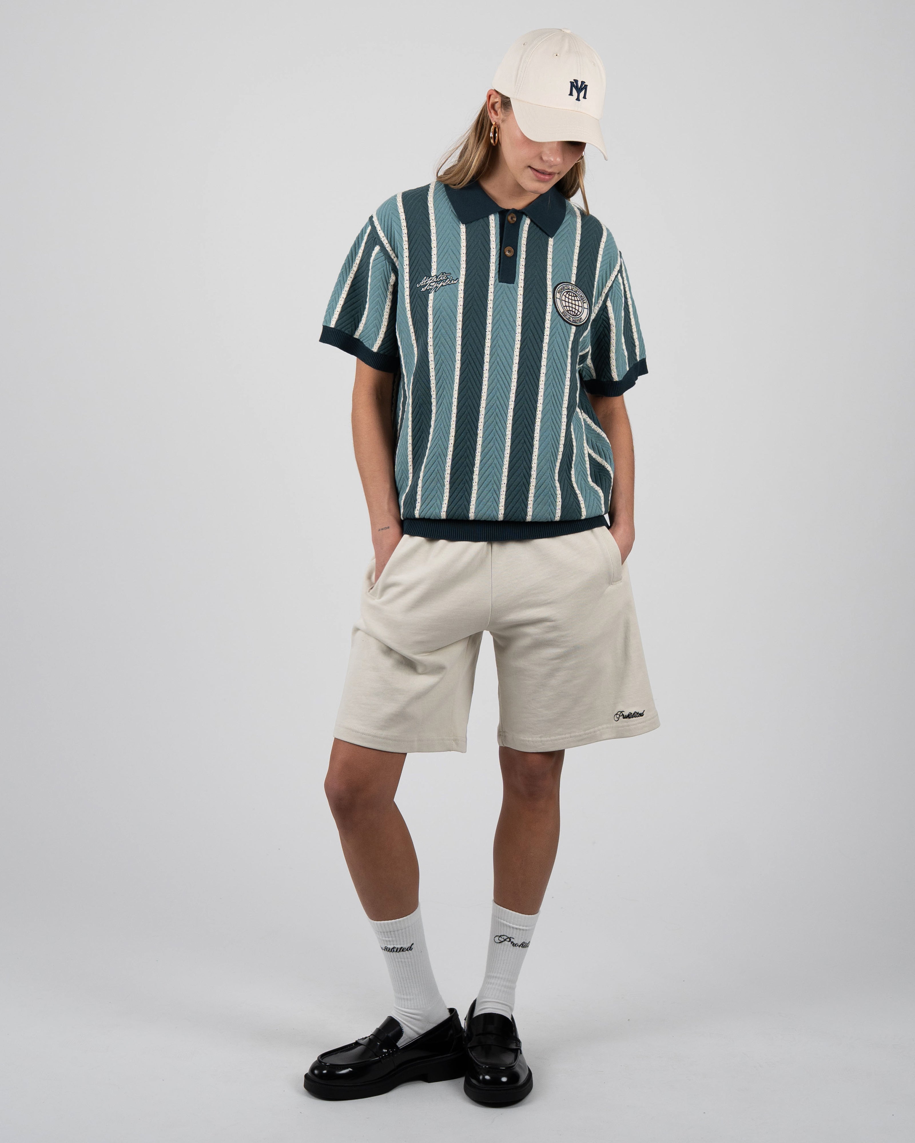Prohibited: Court Knit Polo Green