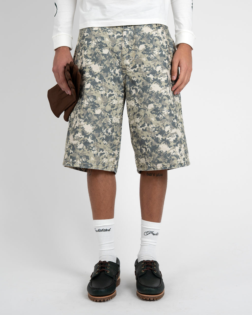 Prohibited: Off Shore Jorts Camouflage