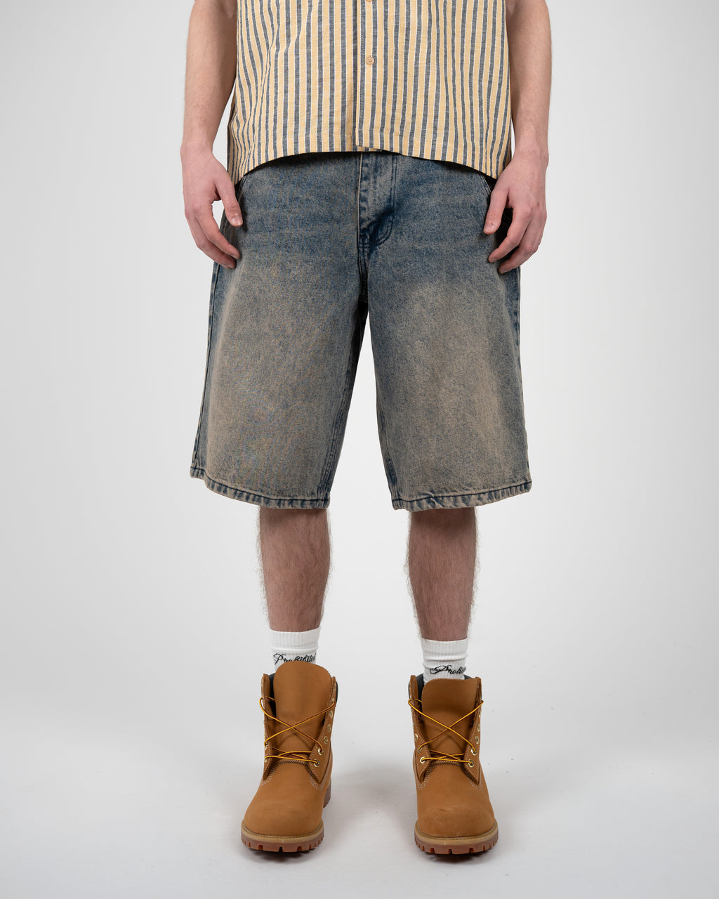 Prohibited: Off Shore Jorts Faded Blue