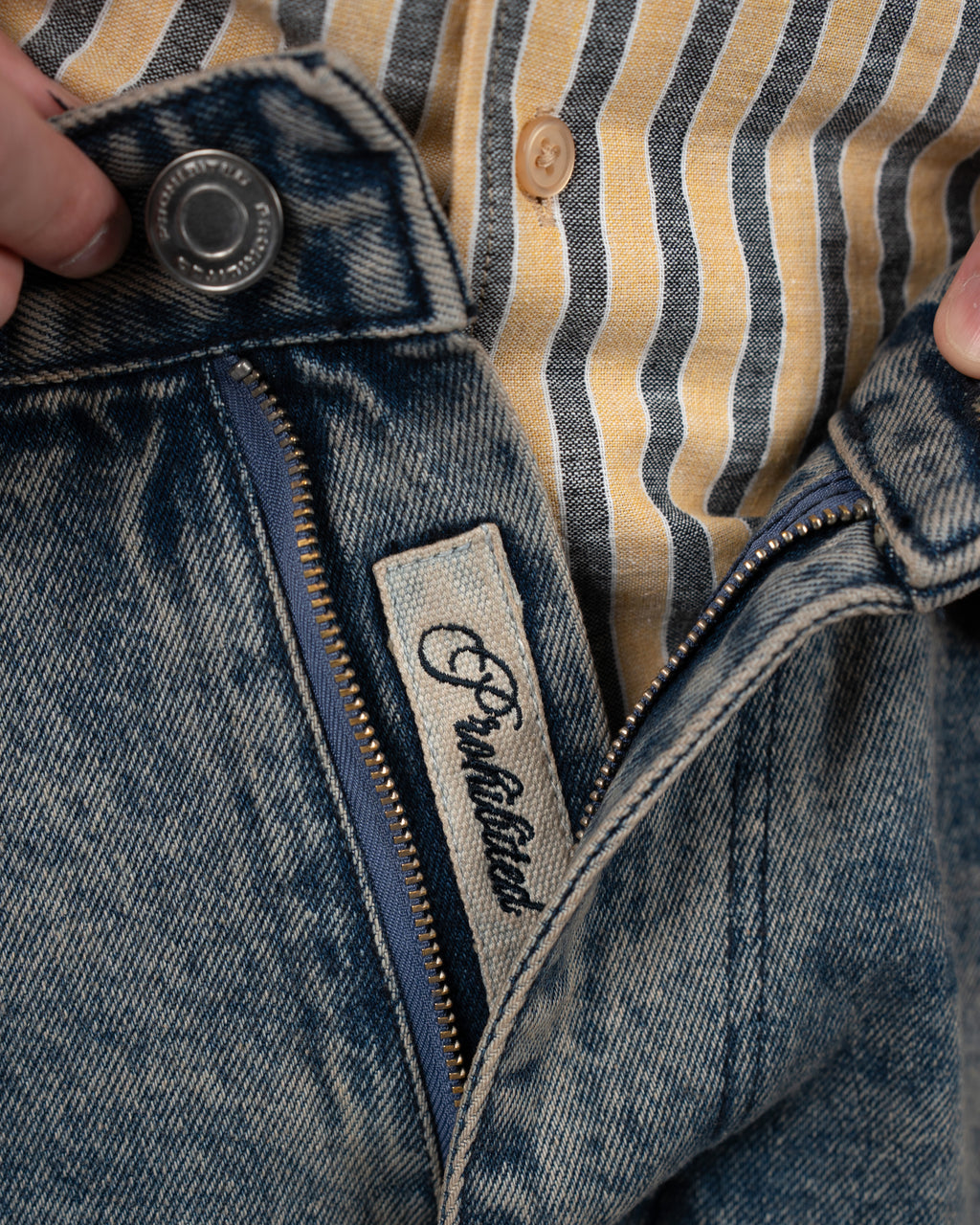 Prohibited: Off Shore Jorts Faded Blue
