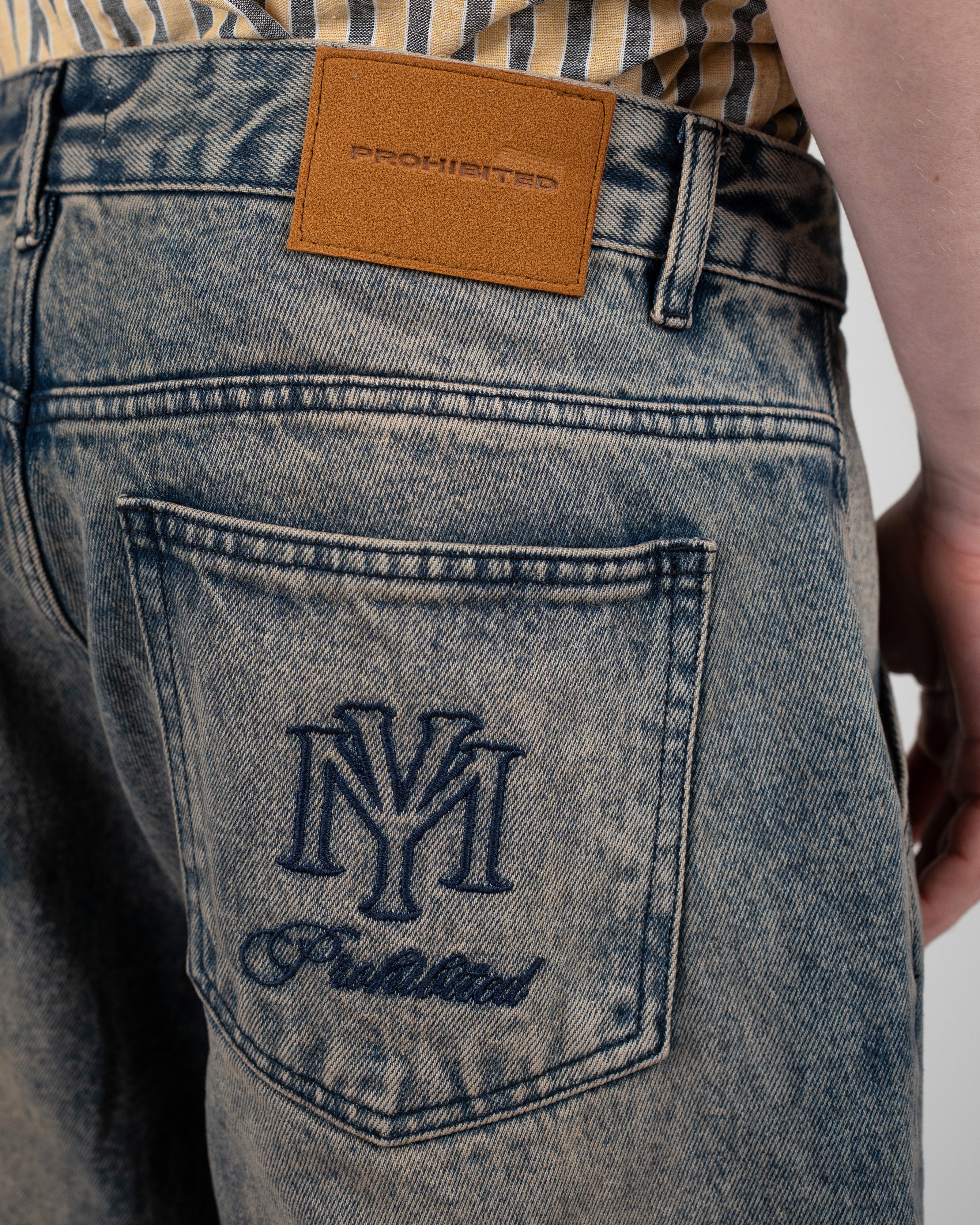 Prohibited: Off Shore Jorts Faded Blue