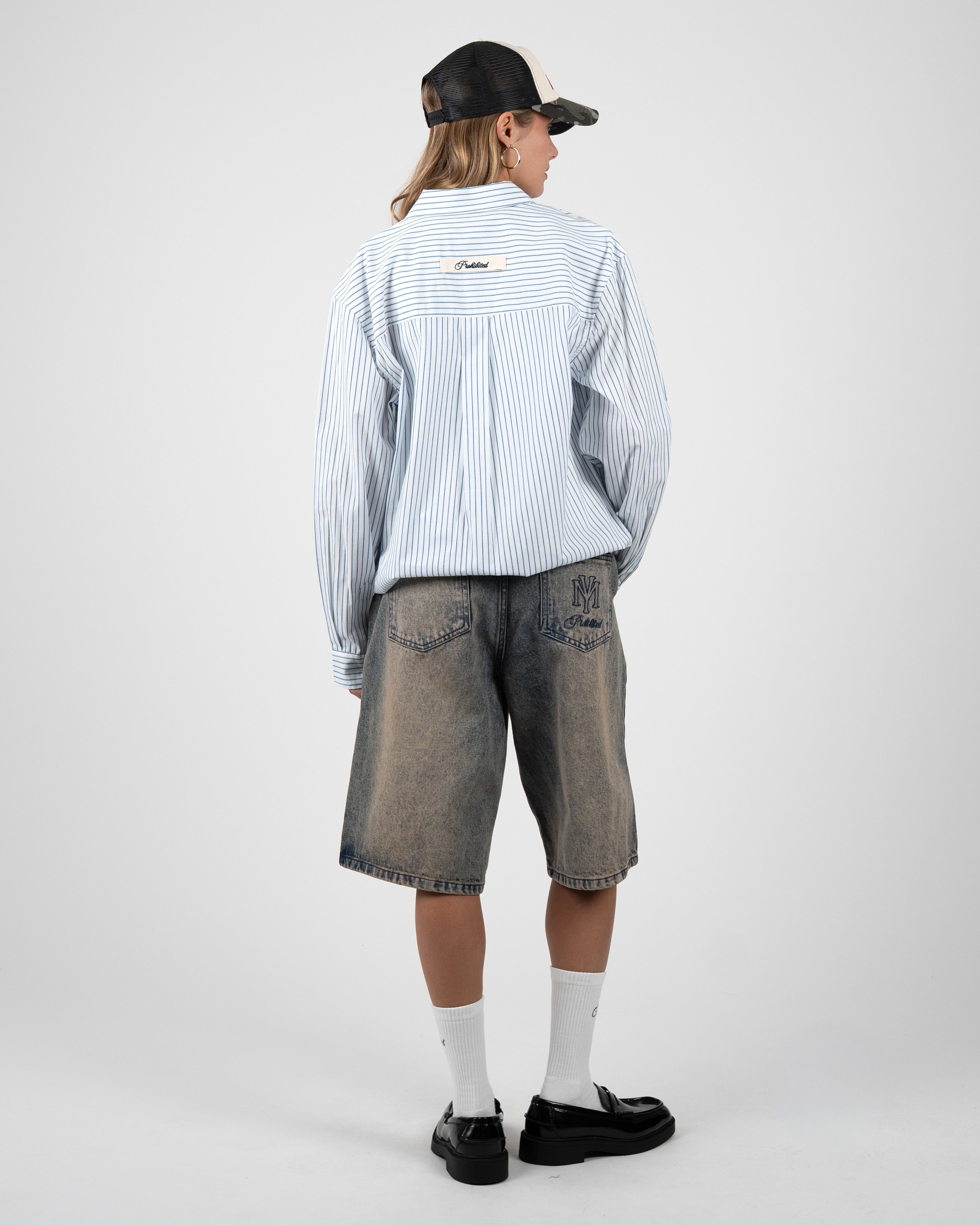 Prohibited: Off Shore Jorts Faded Blue
