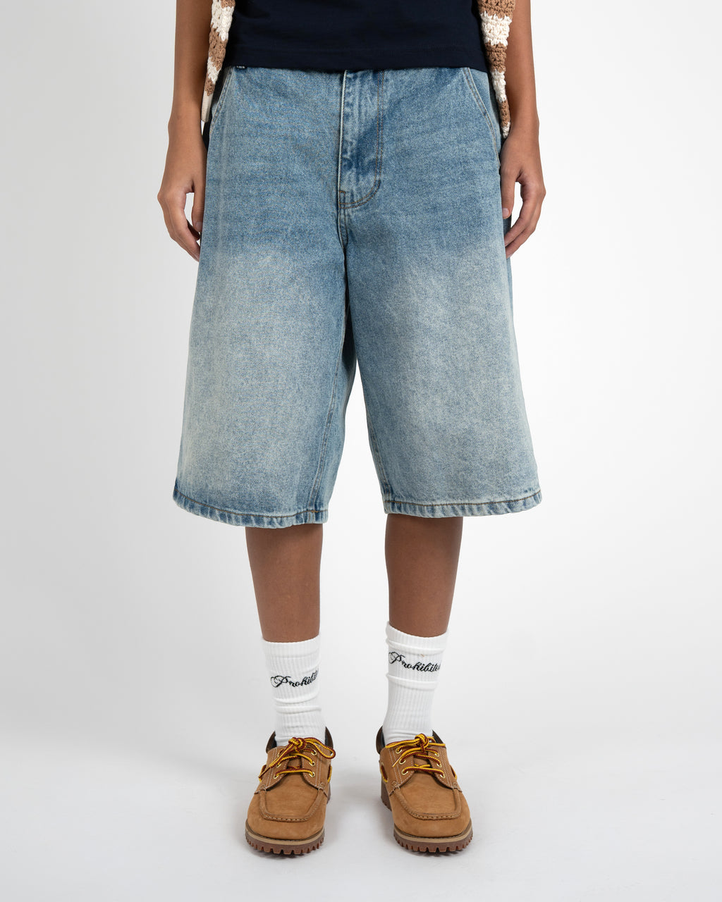 Prohibited: Off Shore Jorts Light Blue
