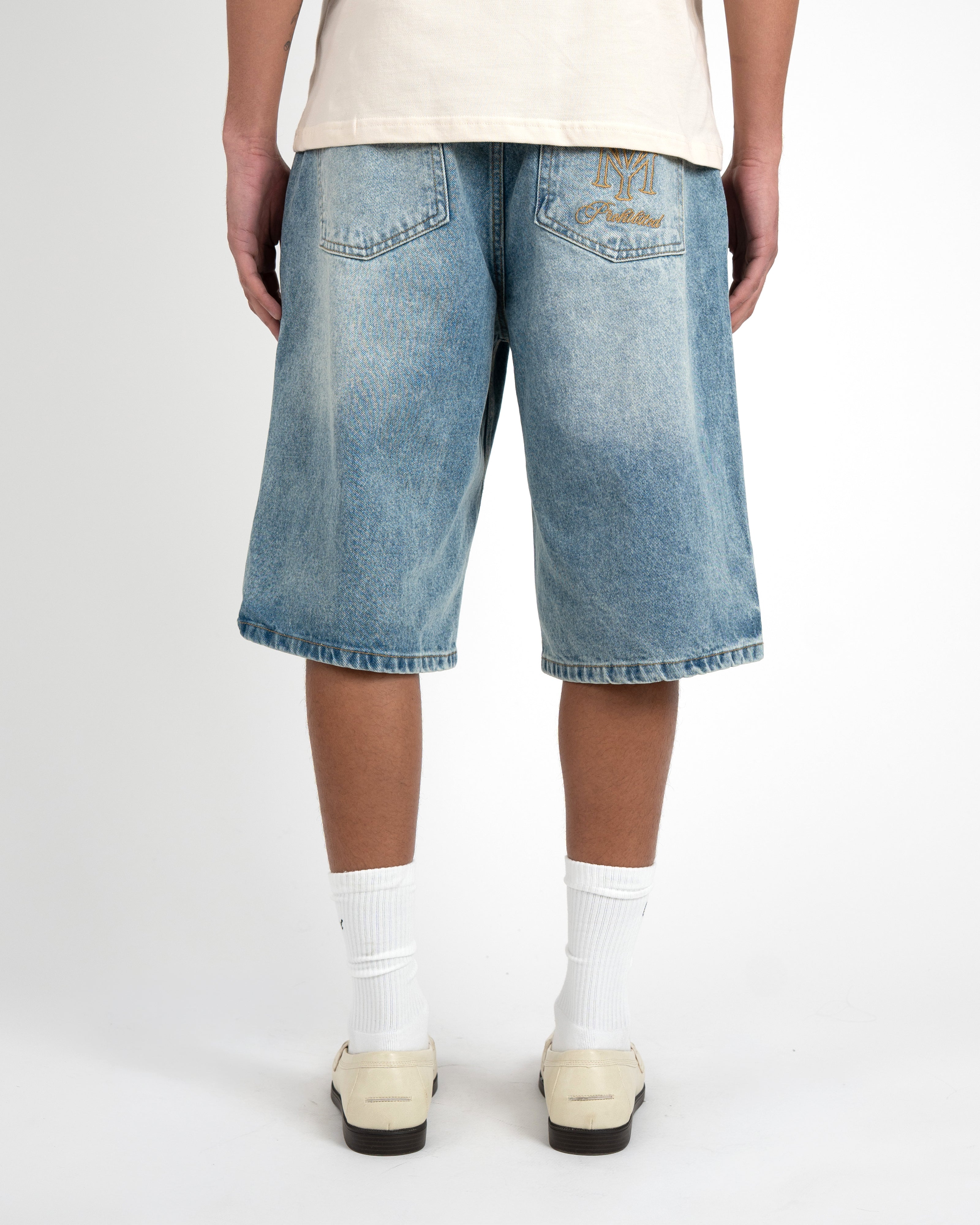 Prohibited: Off Shore Jorts Light Blue
