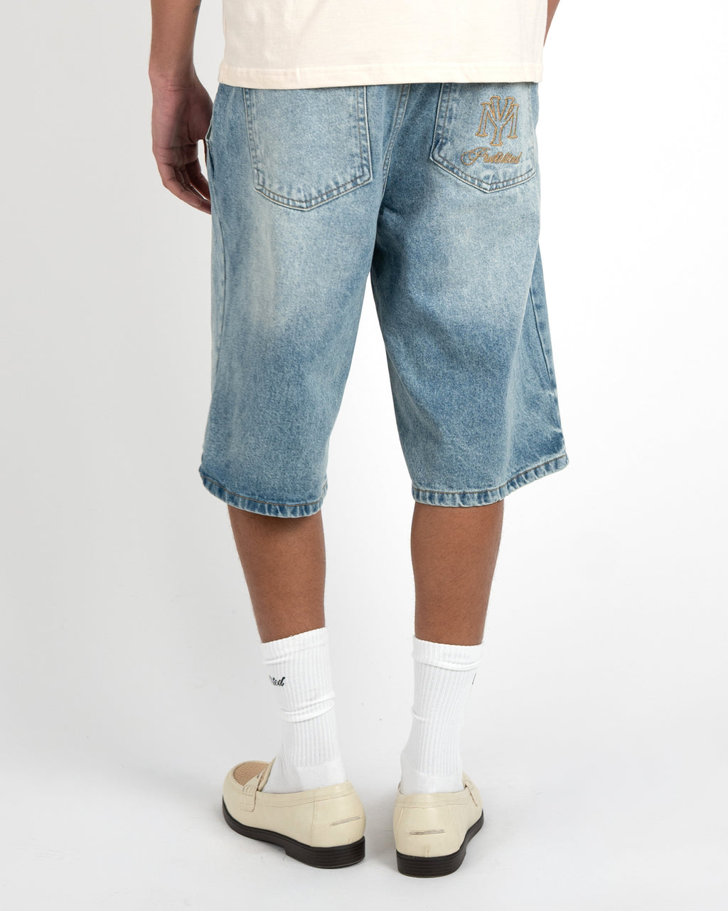 Prohibited: Off Shore Jorts Light Blue