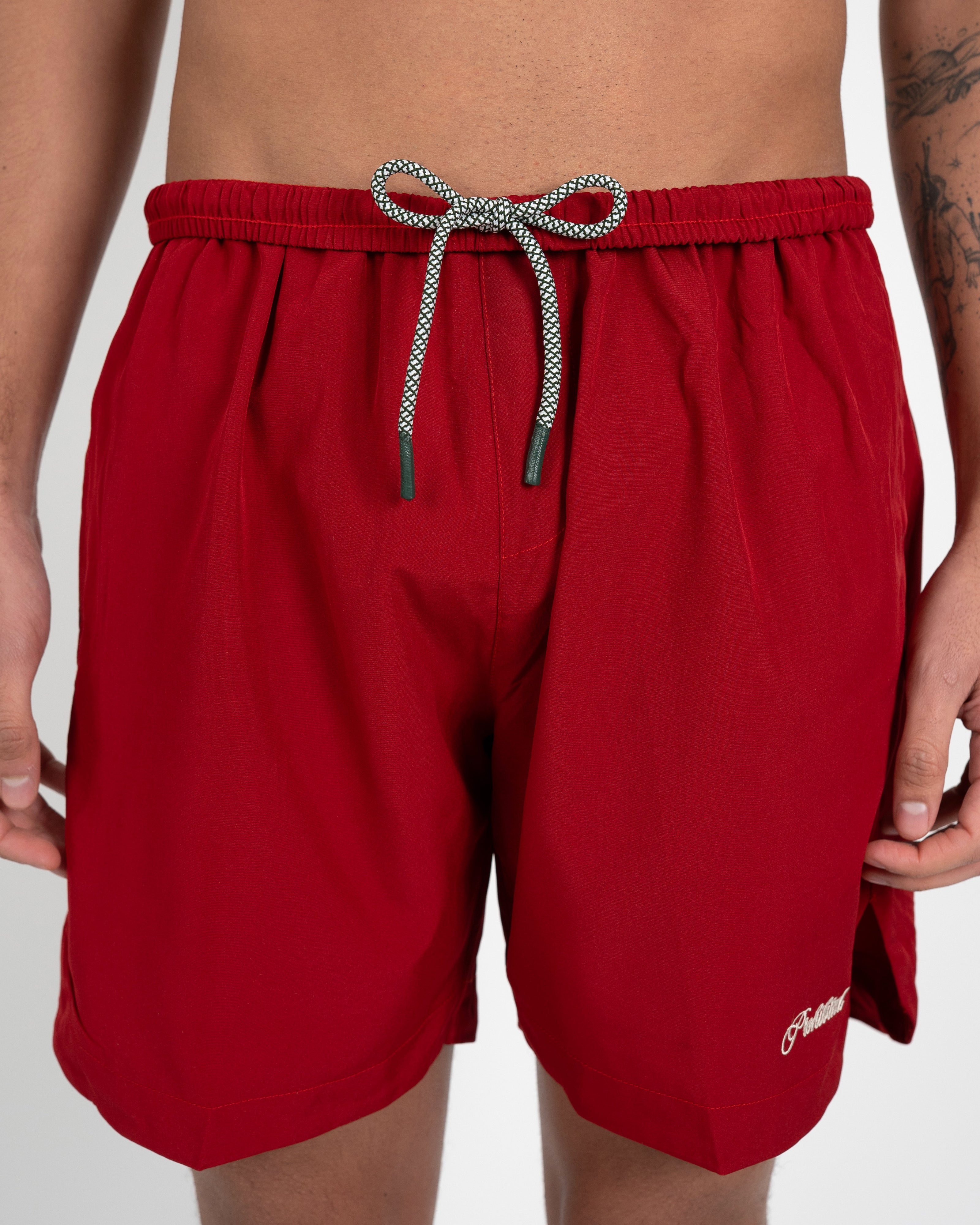 Prohibited: Poolside Swimshort Red