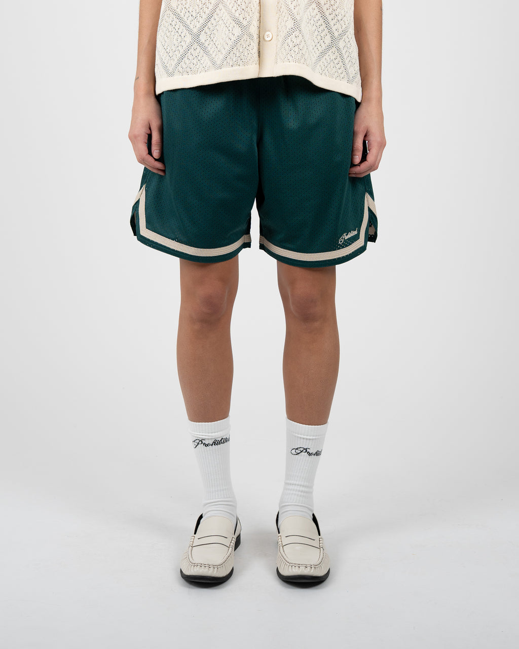 Prohibited: Mesh Basketball Shorts Green