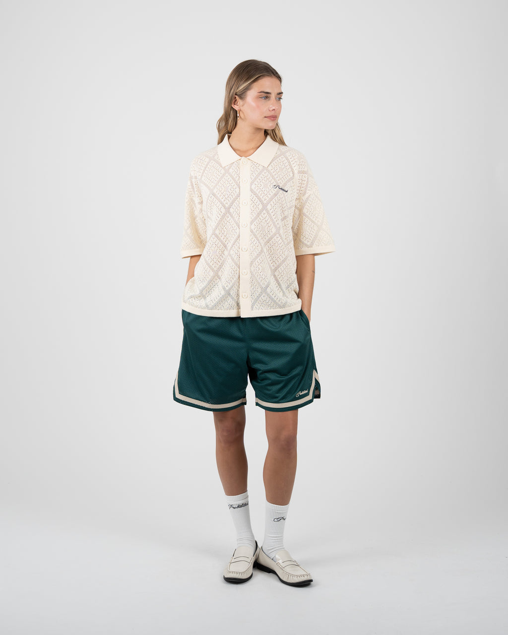 Prohibited: Mesh Basketball Shorts Green