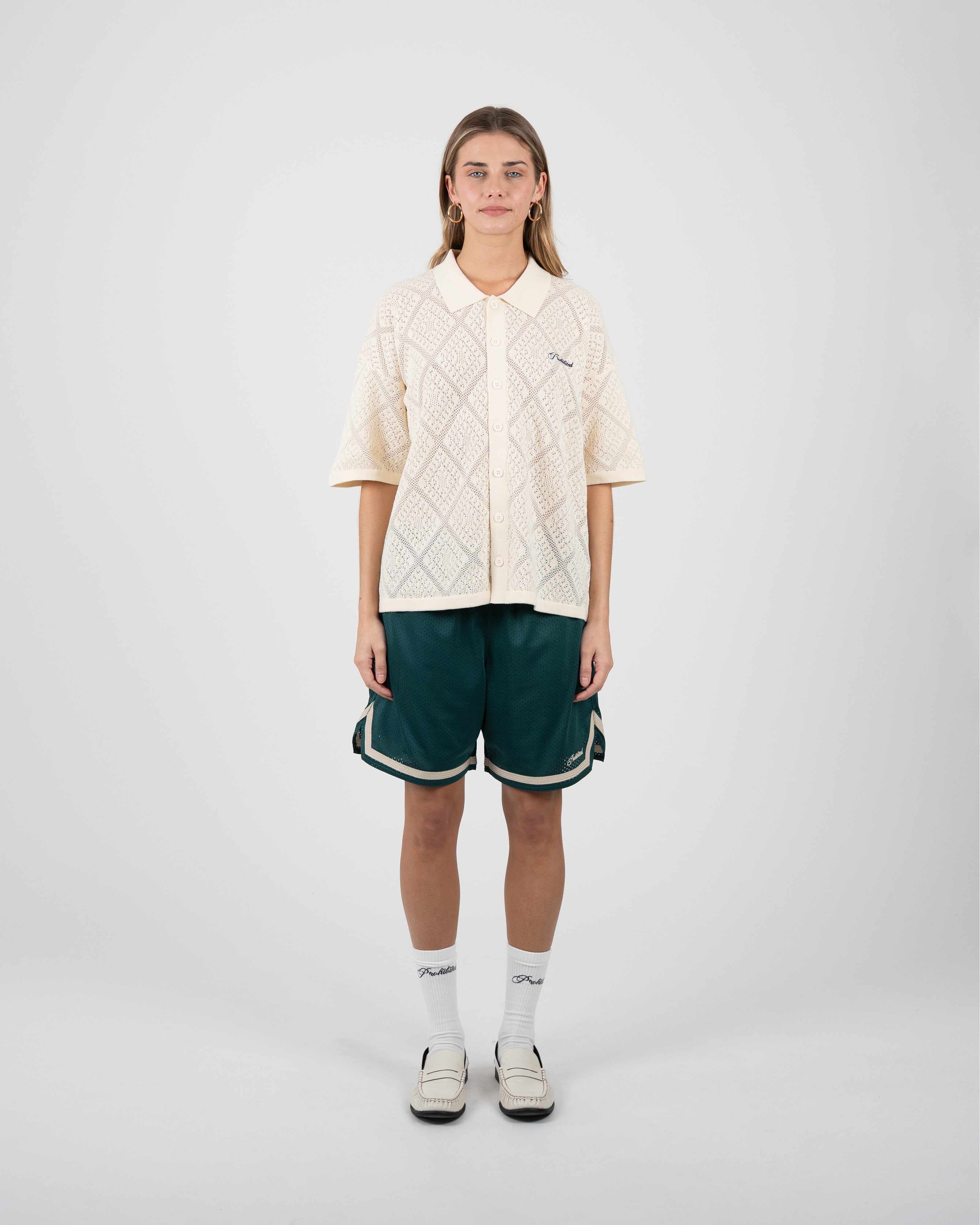 Prohibited: Mesh Basketball Shorts Green