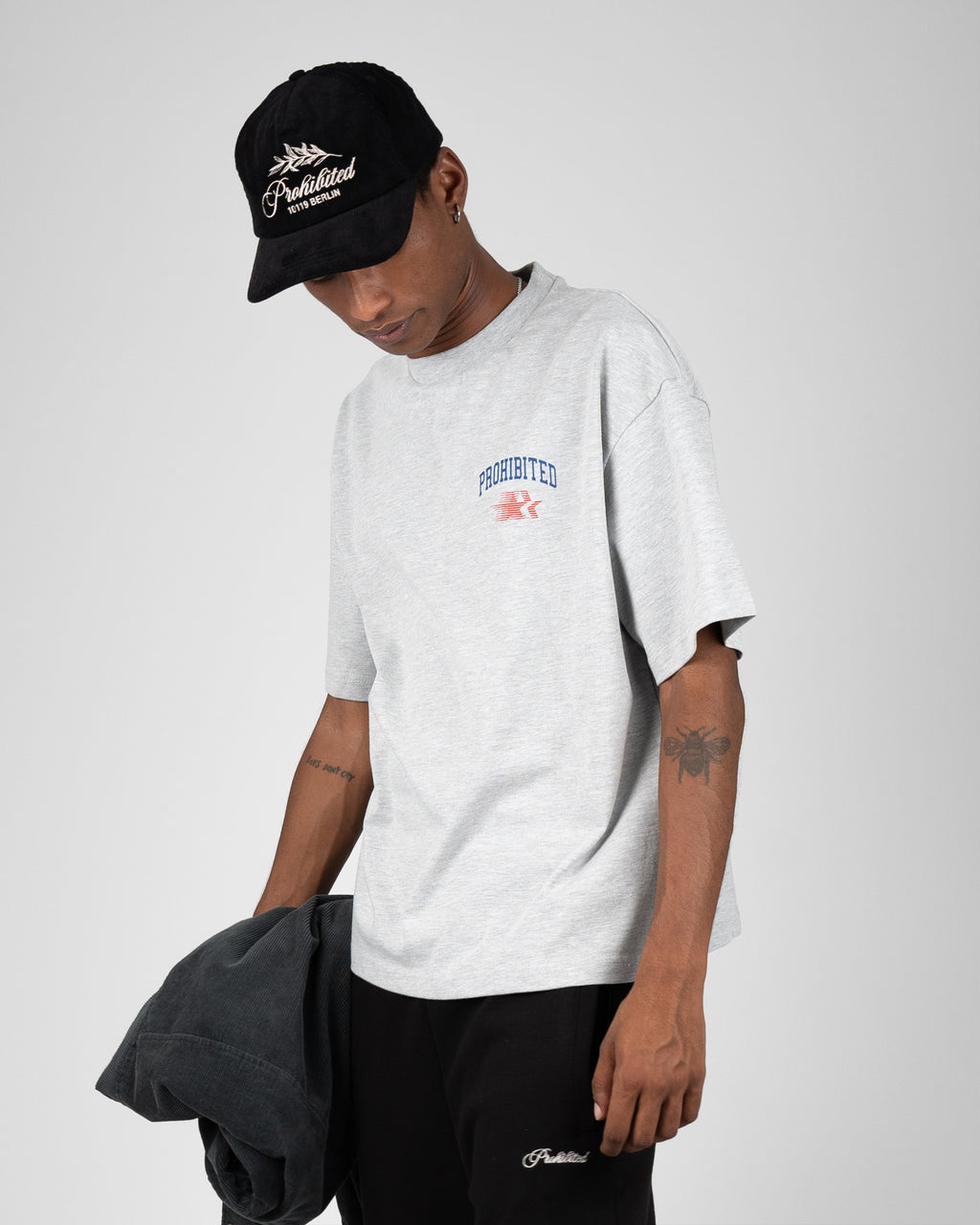 Prohibited: Avantgarde Tee - Grey Melange