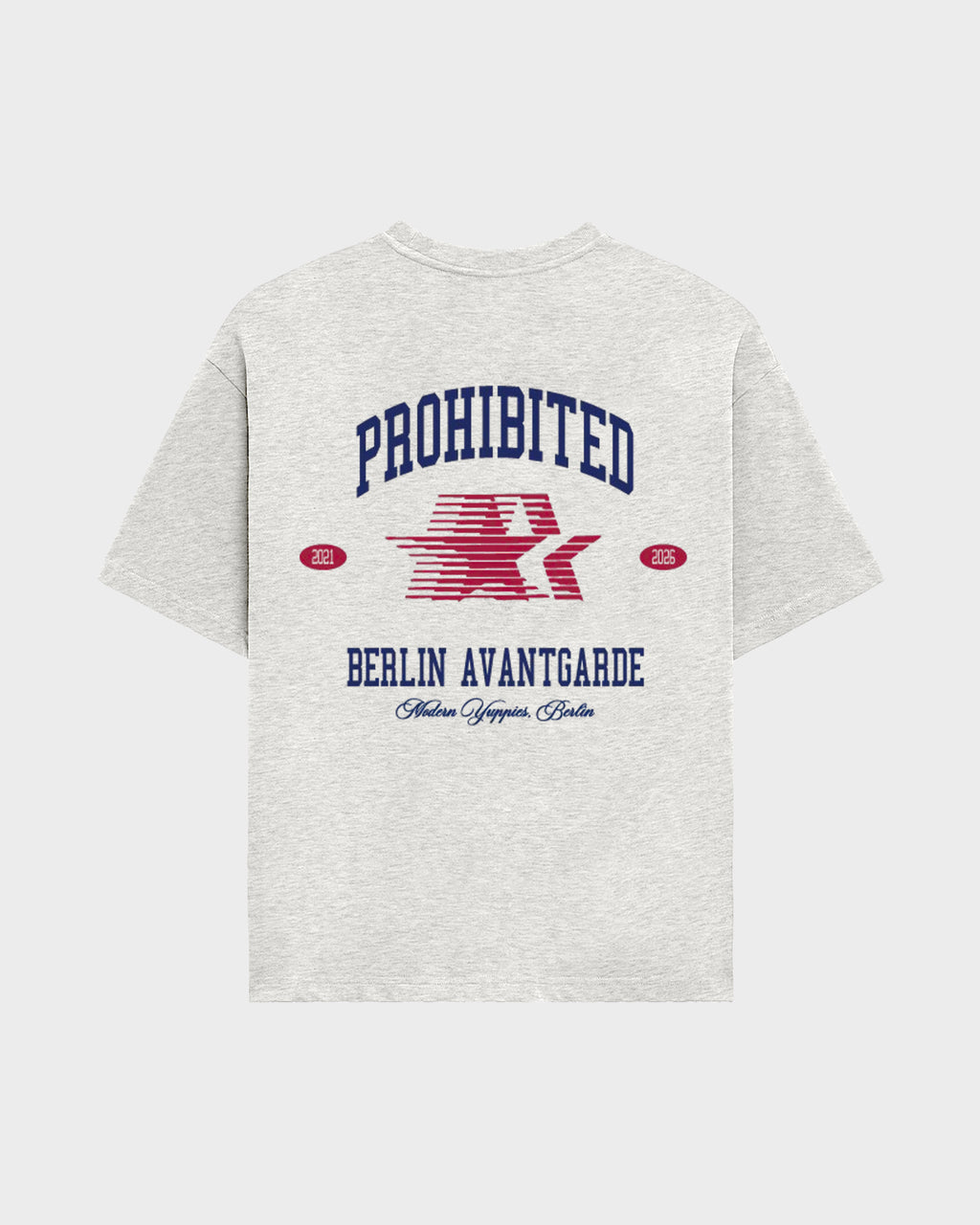 Prohibited: Avantgarde Tee - Grey Melange
