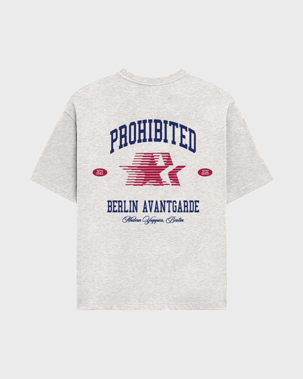 Prohibited: Avantgarde Tee - Grey Melange
