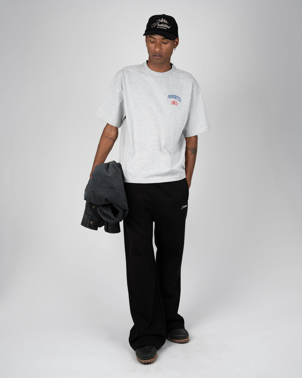 Prohibited: Avantgarde Tee - Grey Melange
