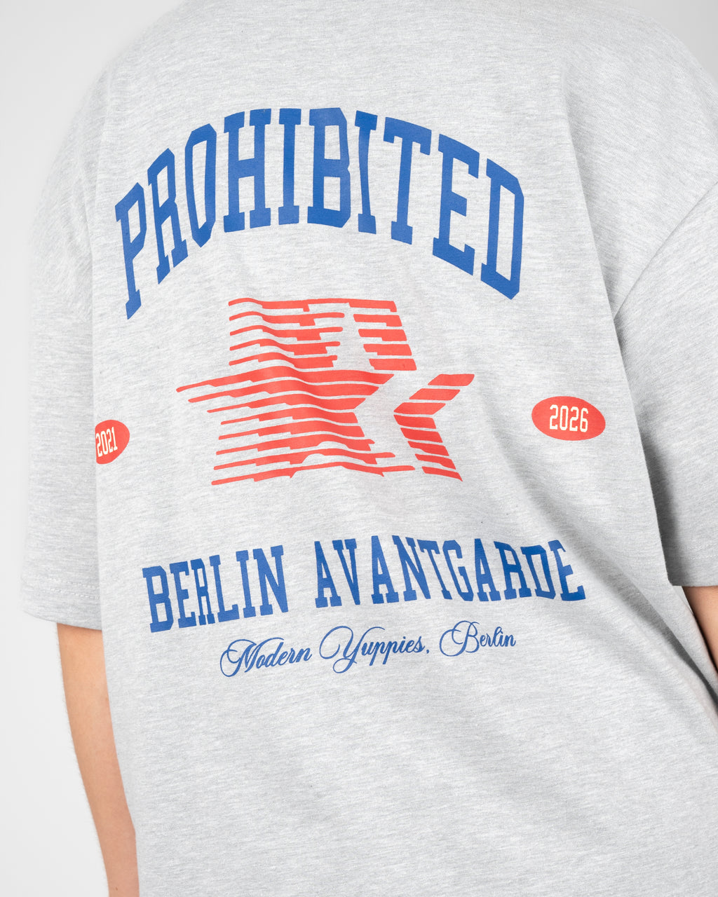 Prohibited: Avantgarde Tee - Grey Melange