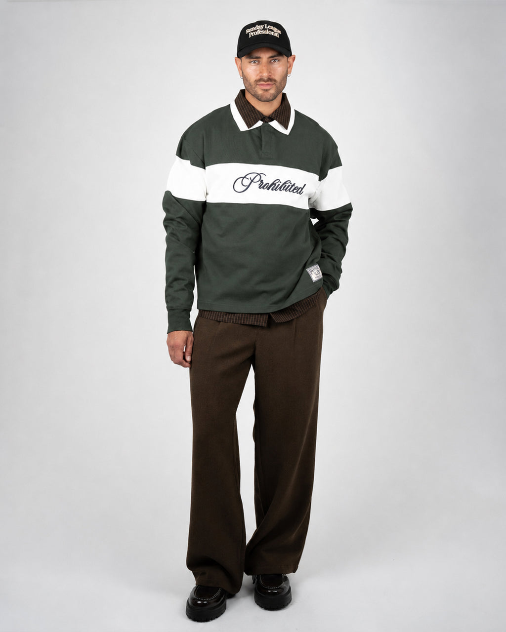 Prohibited: Back in The Days Polo - Forest Green