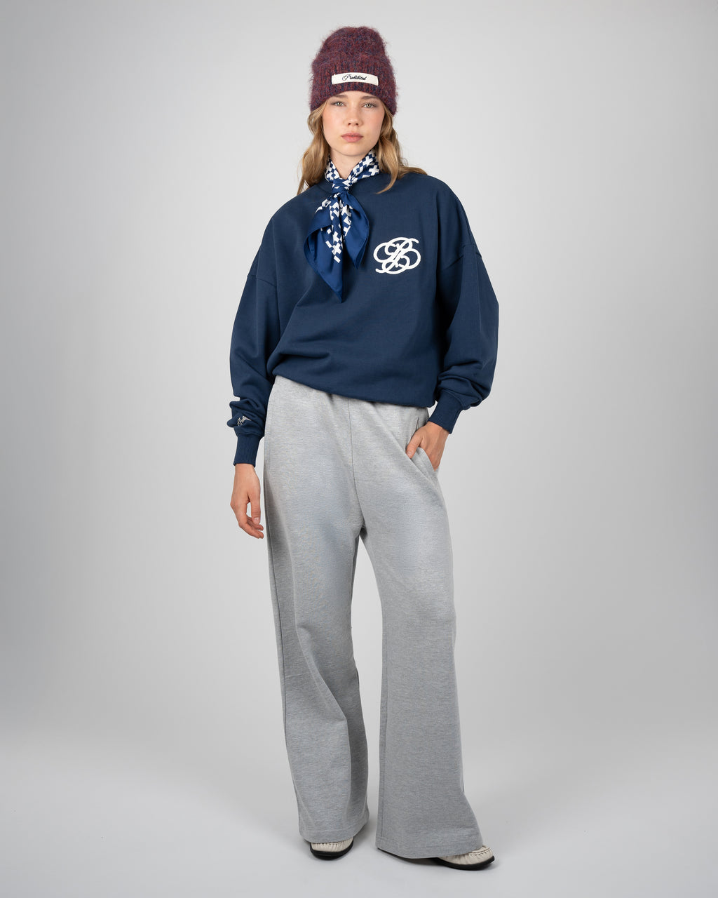 Prohibited: Campus Loose Jogger - Grey Melange