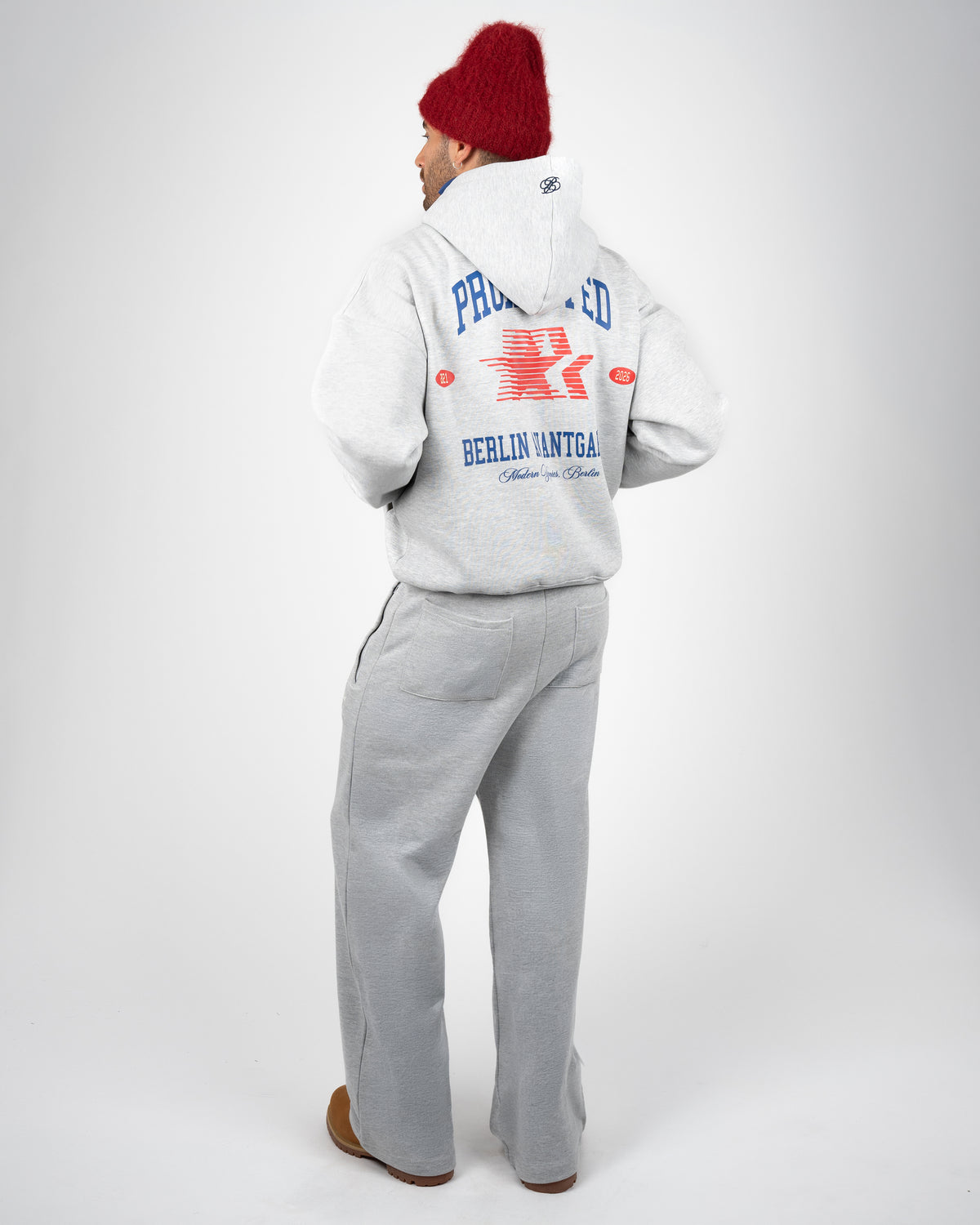 Prohibited: Campus Loose Jogger - Grey Melange