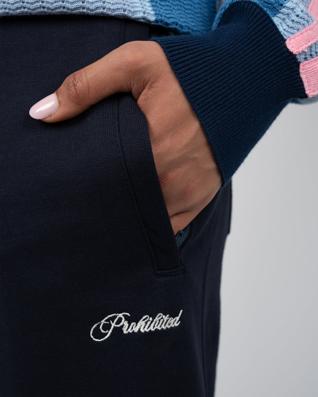 Prohibited: Campus Loose Jogger - Deep Blue