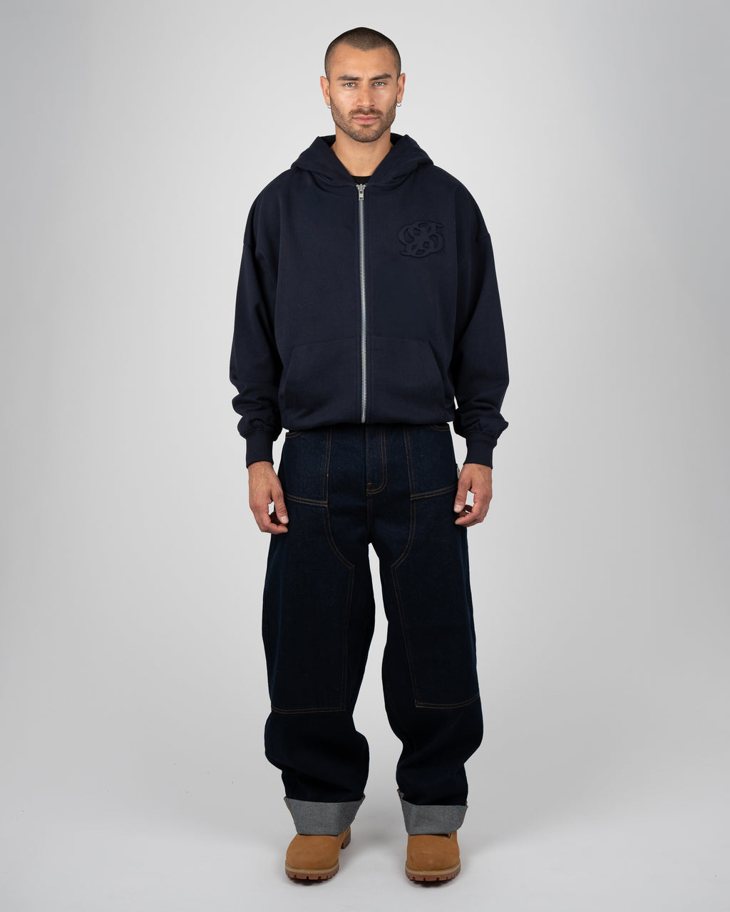 Prohibited: College Days Zip-Hoodie - Deep Blue
