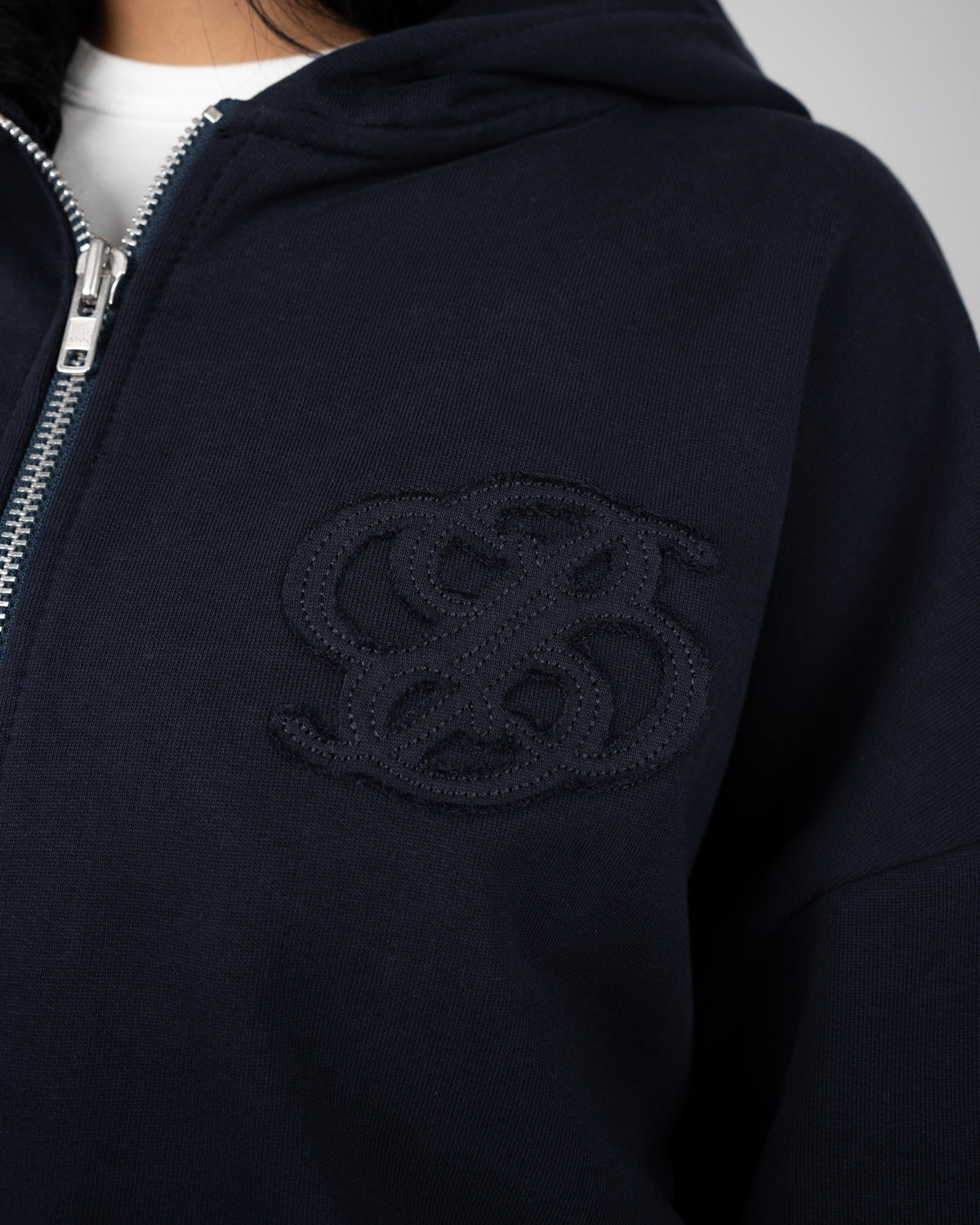 Prohibited: College Days Zip-Hoodie - Deep Blue