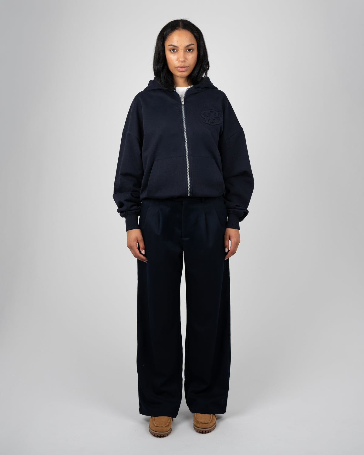 Prohibited: College Days Zip-Hoodie - Deep Blue