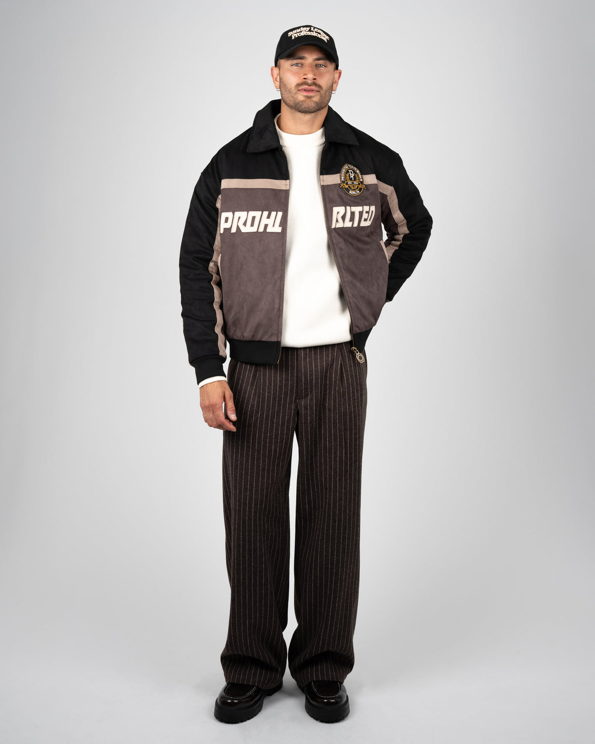 Prohibited: Old Era Suede Jacket - Brown