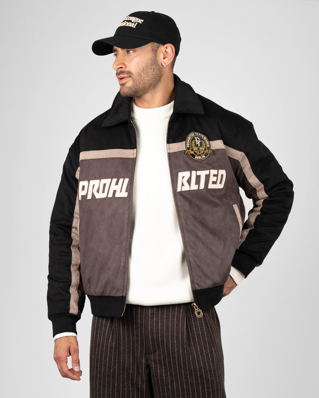 Prohibited: Old Era Suede Jacket - Brown