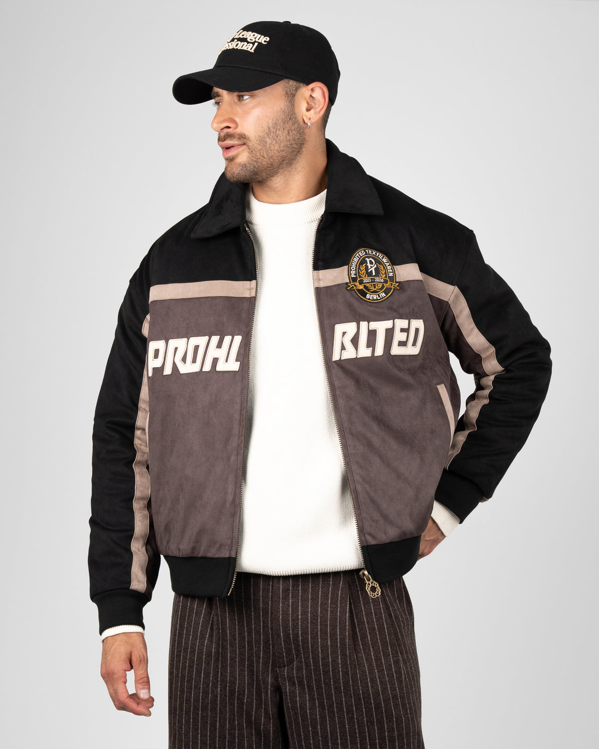 Prohibited: Old Era Suede Jacket - Brown