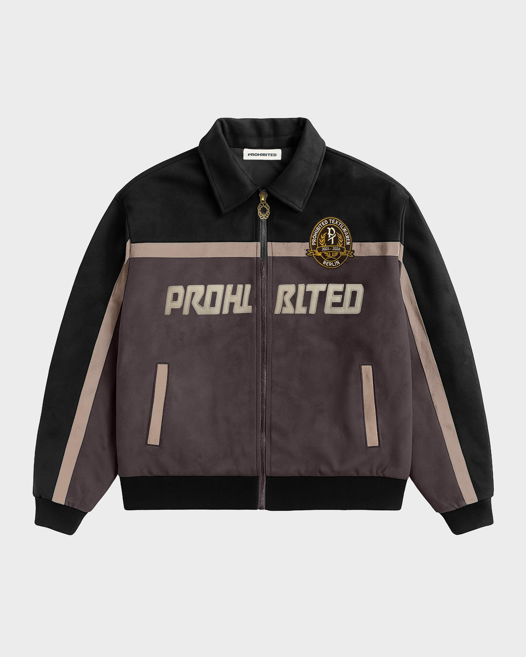 Prohibited: Old Era Suede Jacket - Brown