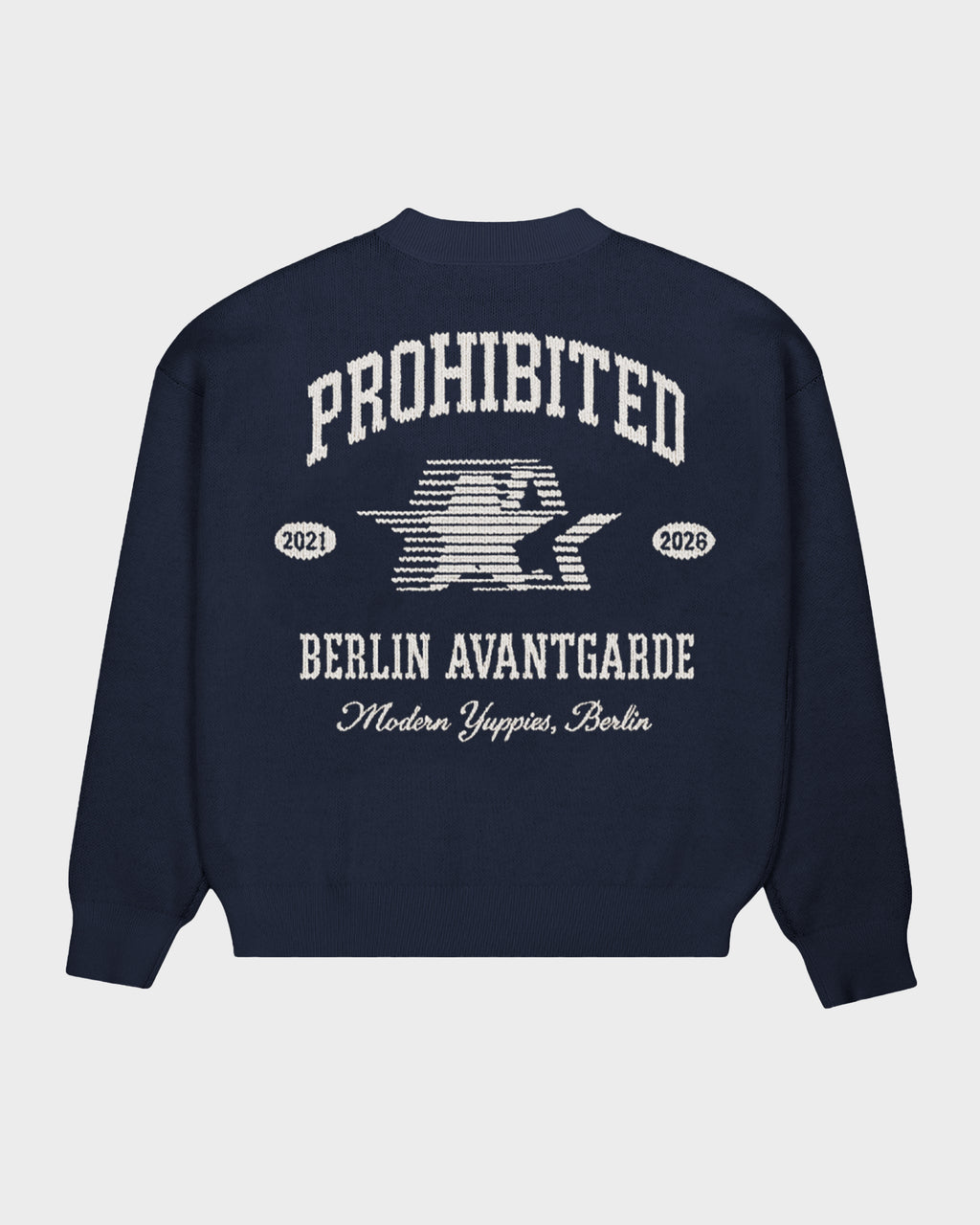 Prohibited: Avantgard Knit Sweater - Navy