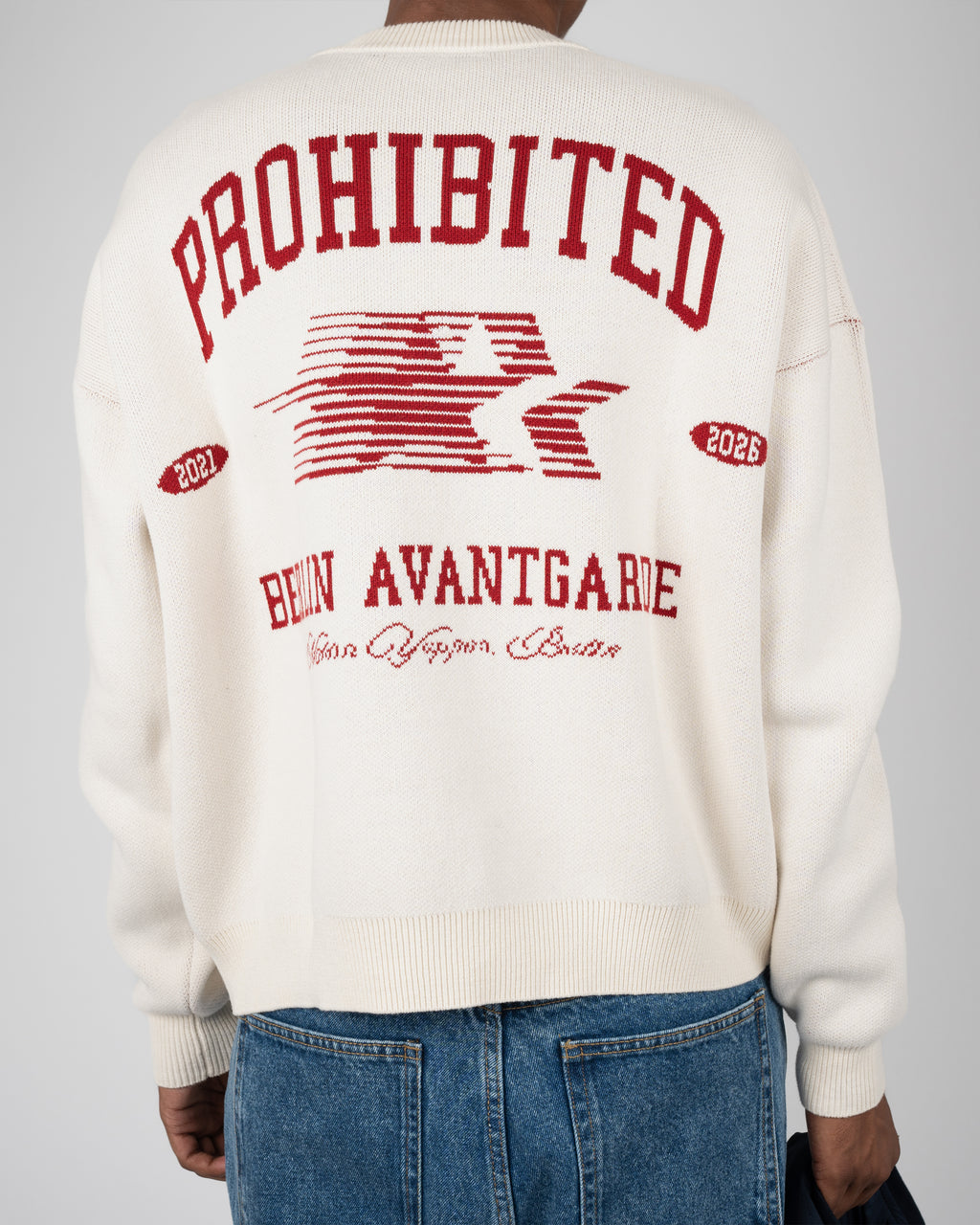Prohibited: Avantgard Knit Sweater - Cream