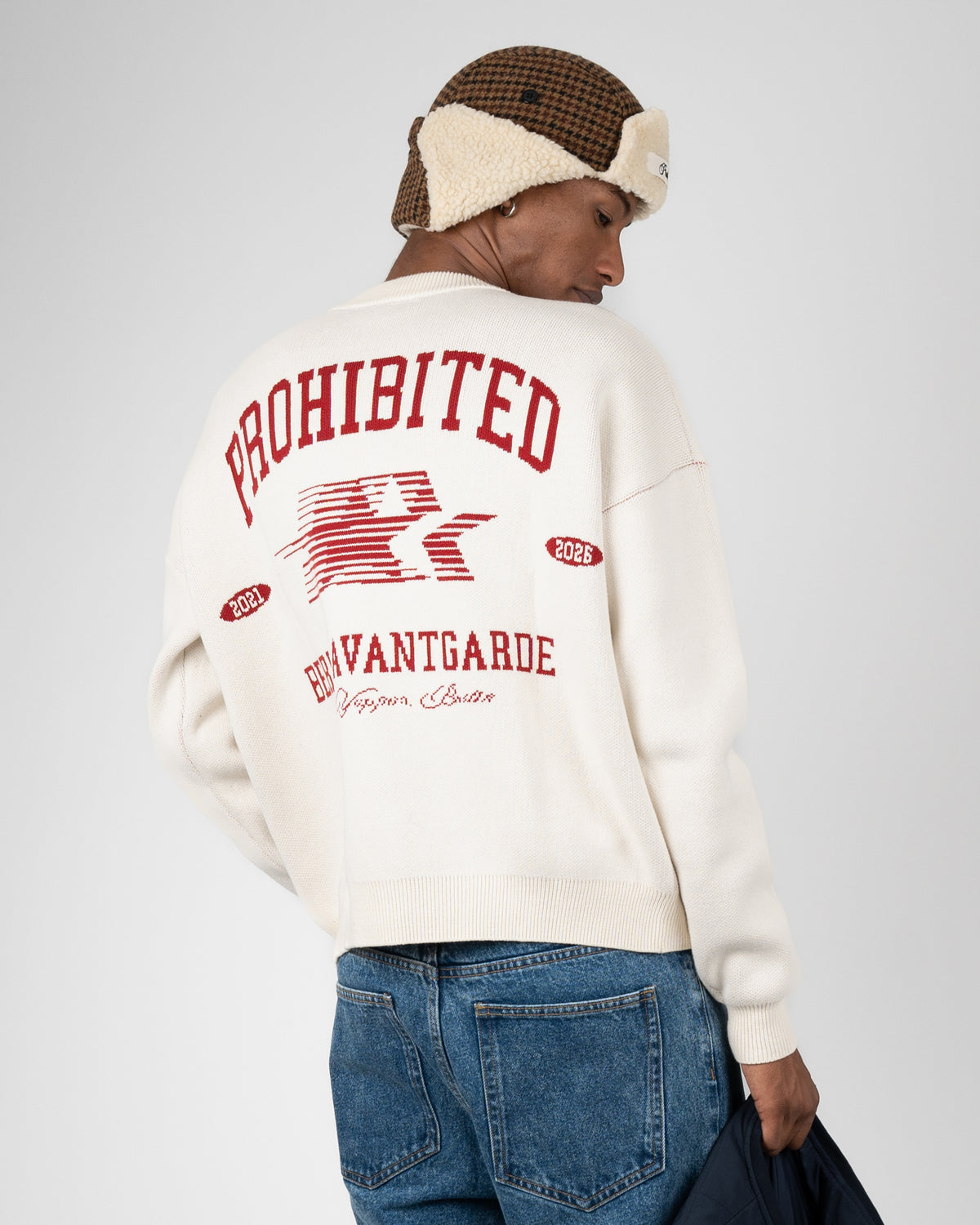 Prohibited: Avantgard Knit Sweater - Cream