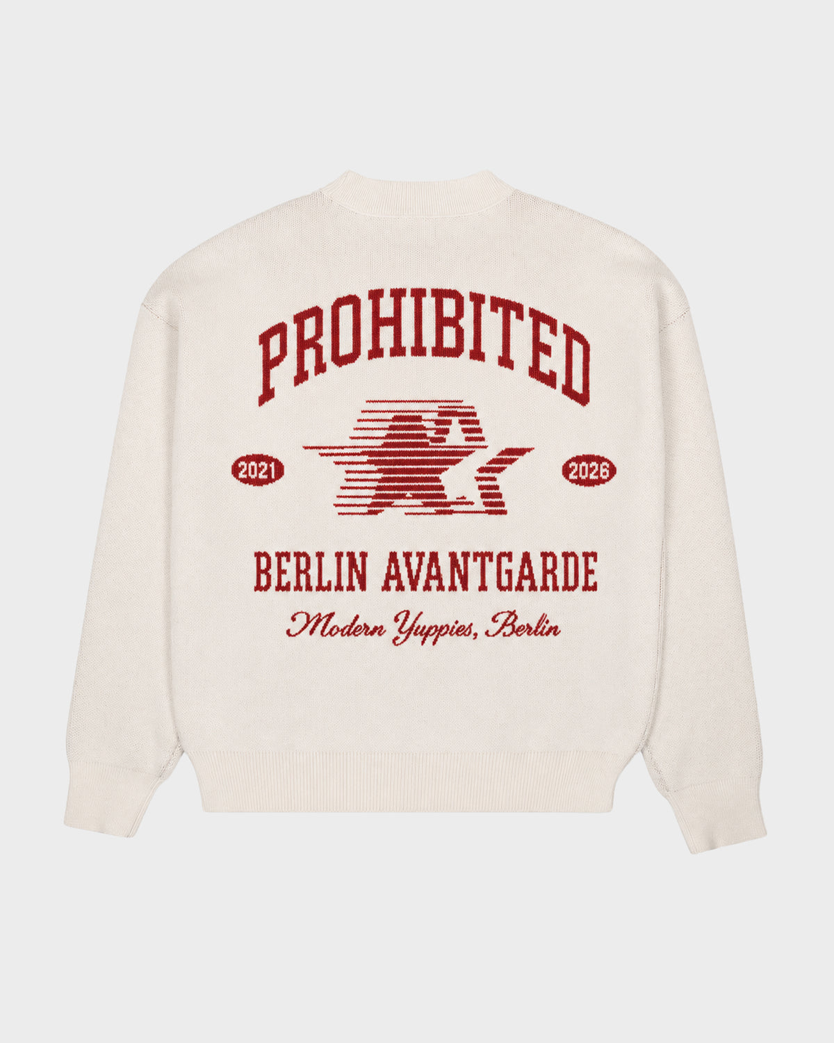 Prohibited: Avantgard Knit Sweater - Cream