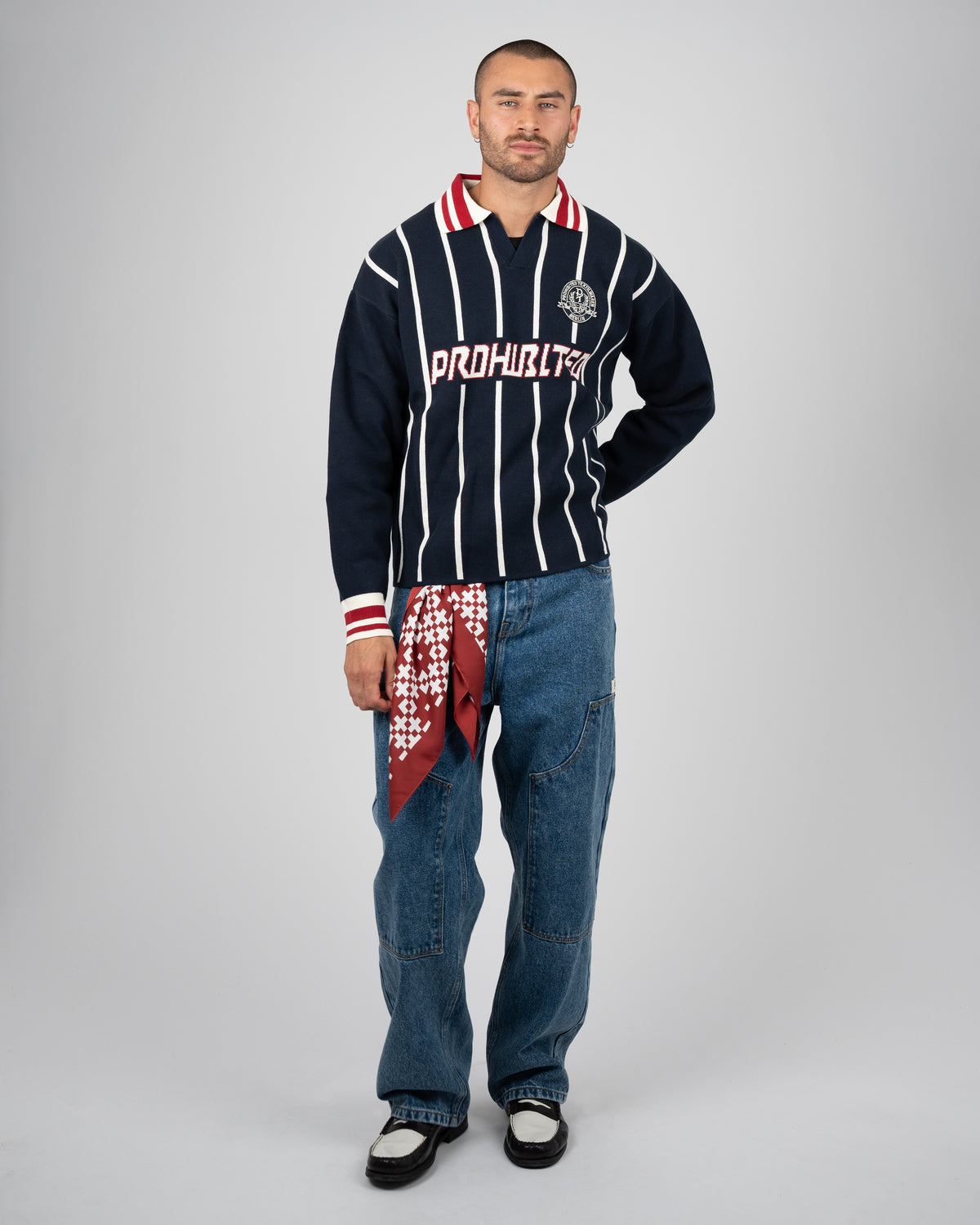 Prohibited: Field Numbers Knit Trikot - Navy