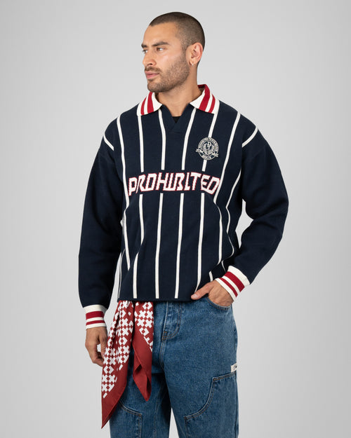 Prohibited: Field Numbers Knit Trikot - Navy