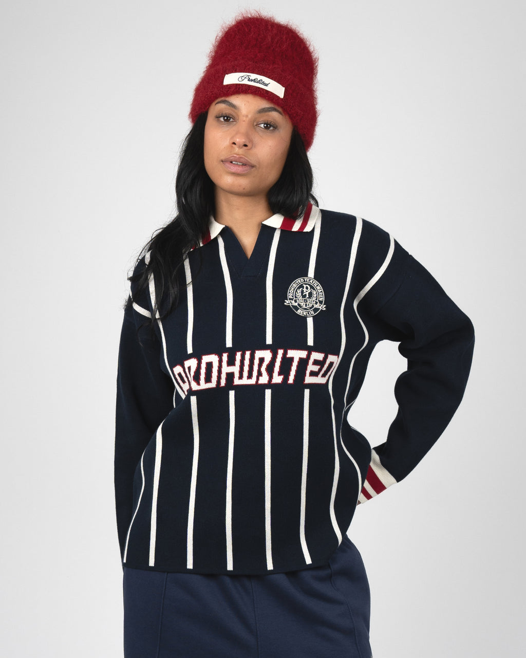 Prohibited: Field Numbers Knit Trikot - Navy