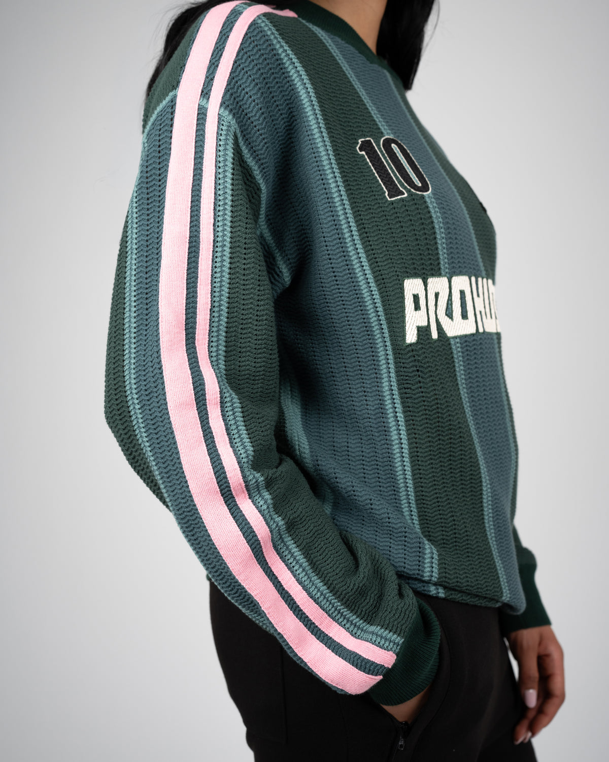 Prohibited: Striped Team Knit Trikot - Green